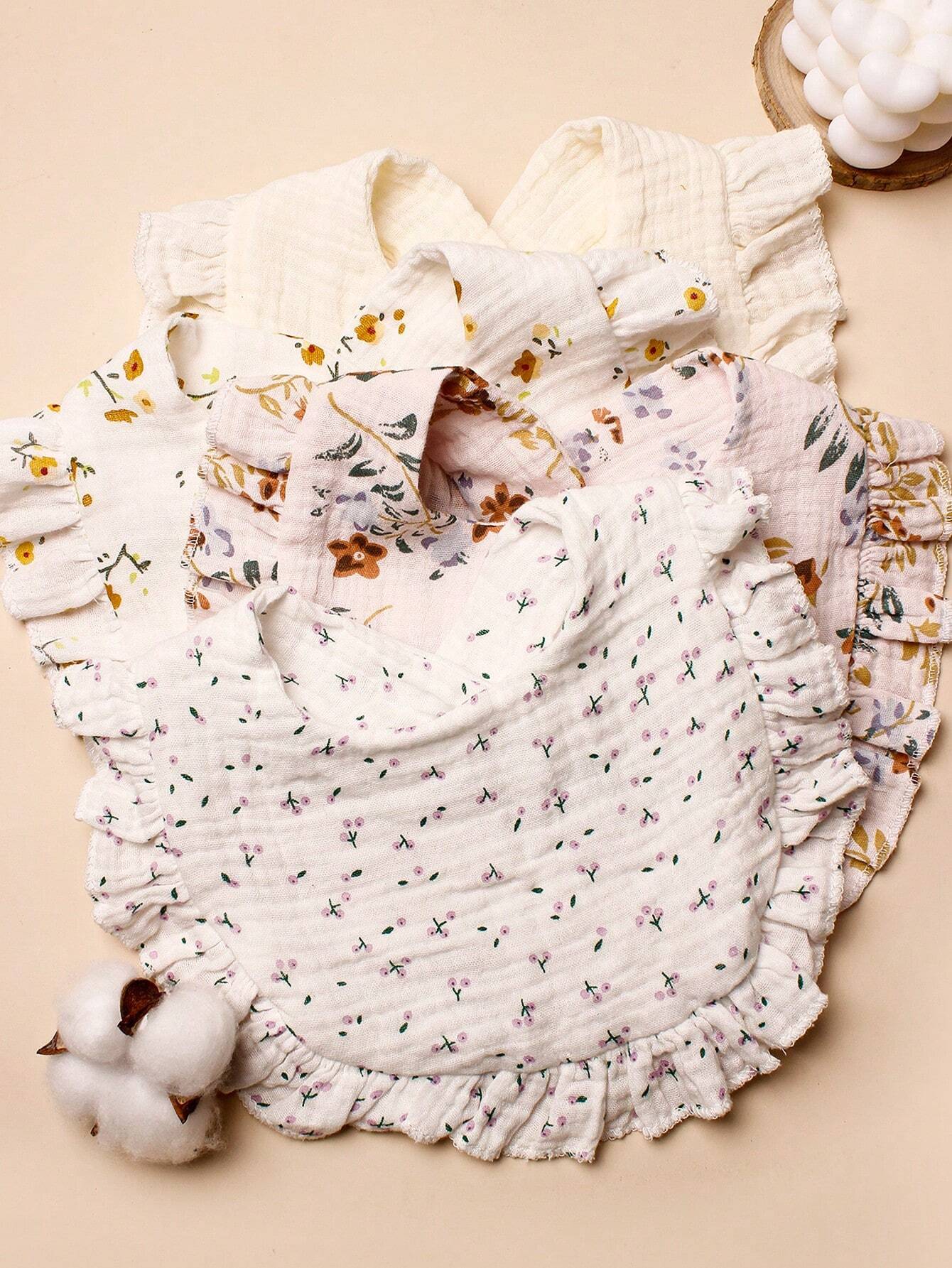 4pcs Candy Colored Baby Bibs Multicolor 7
