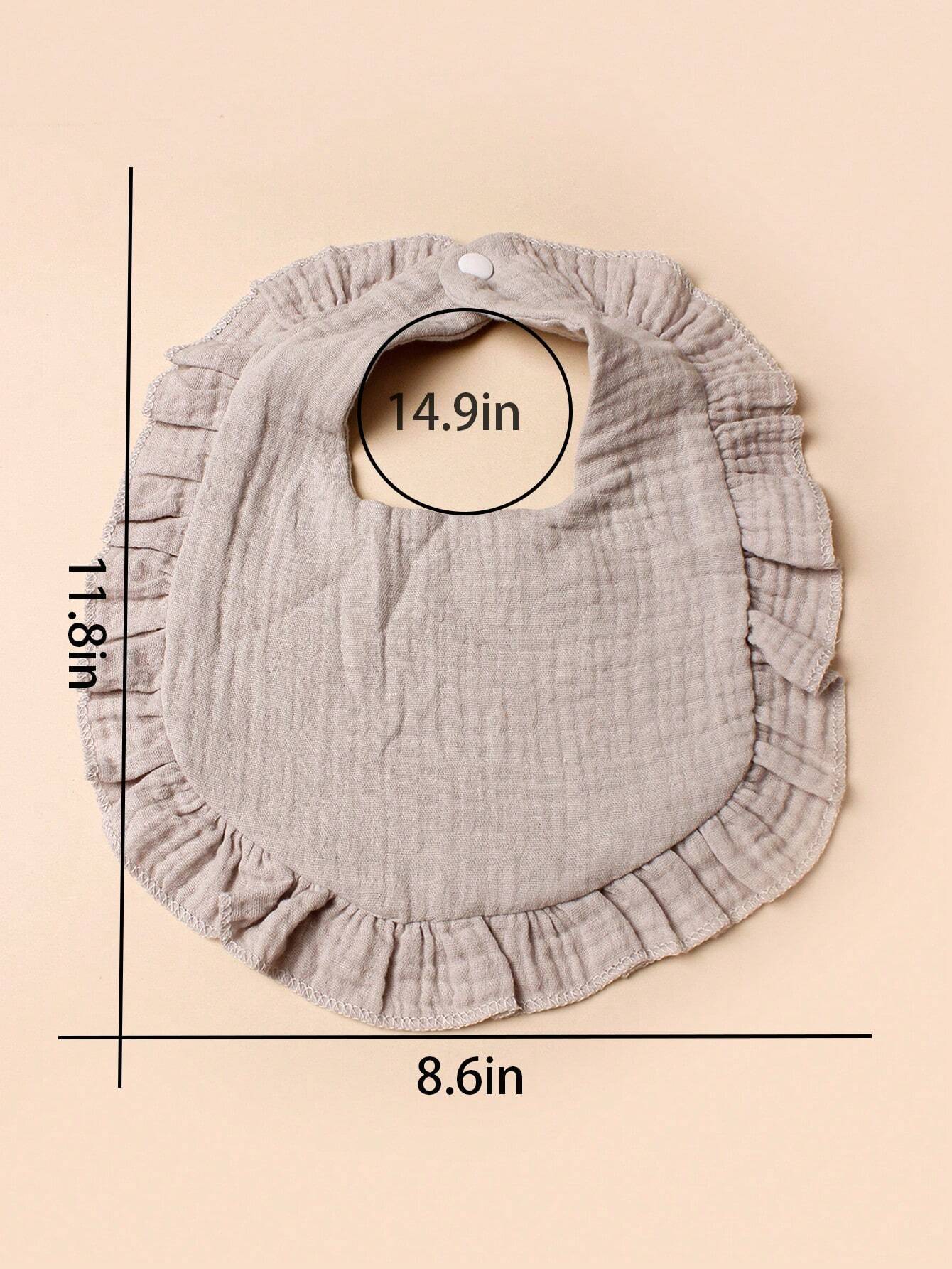 4pcs Candy Colored Baby Bibs