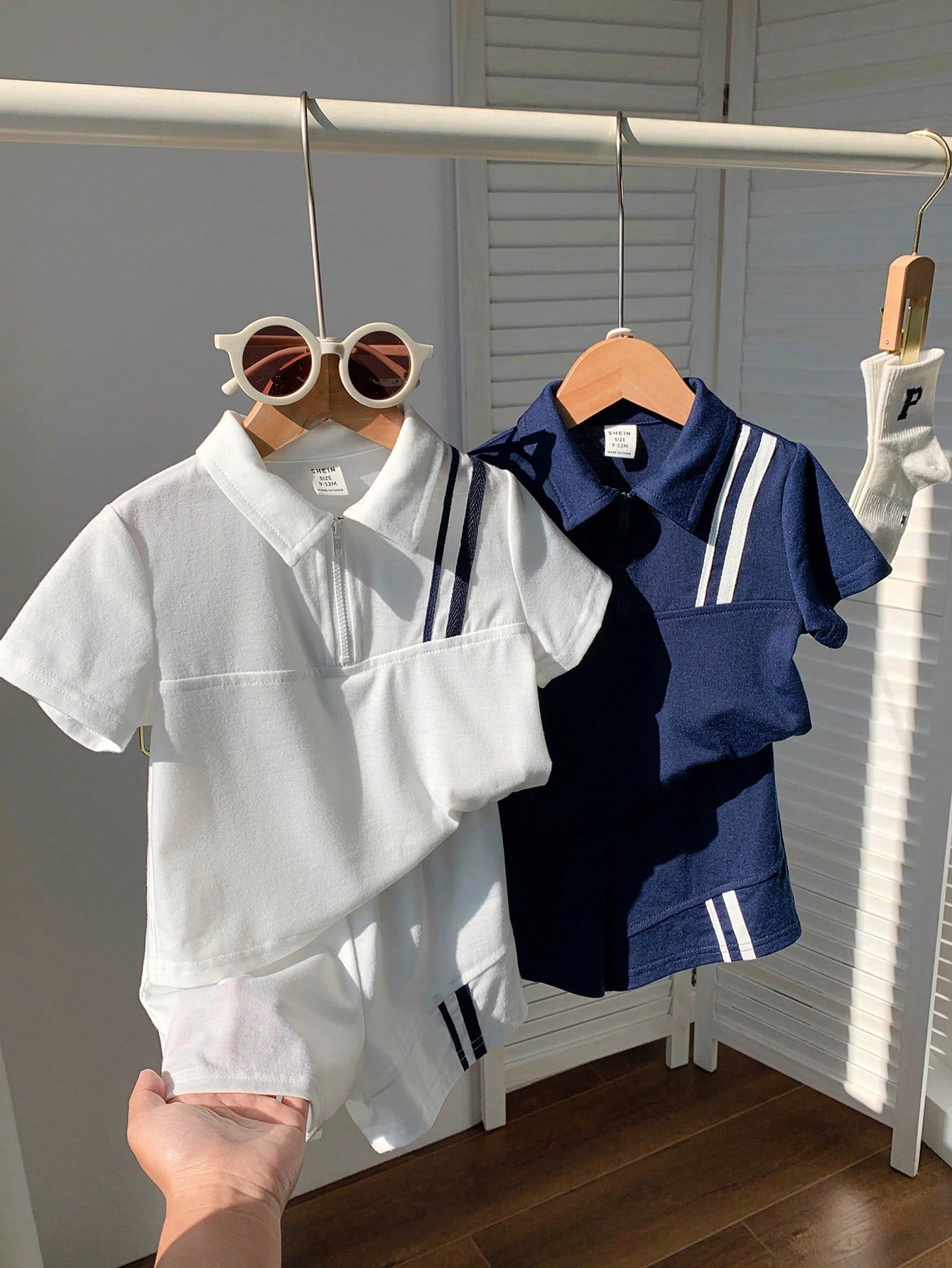 Lapel Short-Sleeved Cardigan Top And Shorts Four-Piece Set
