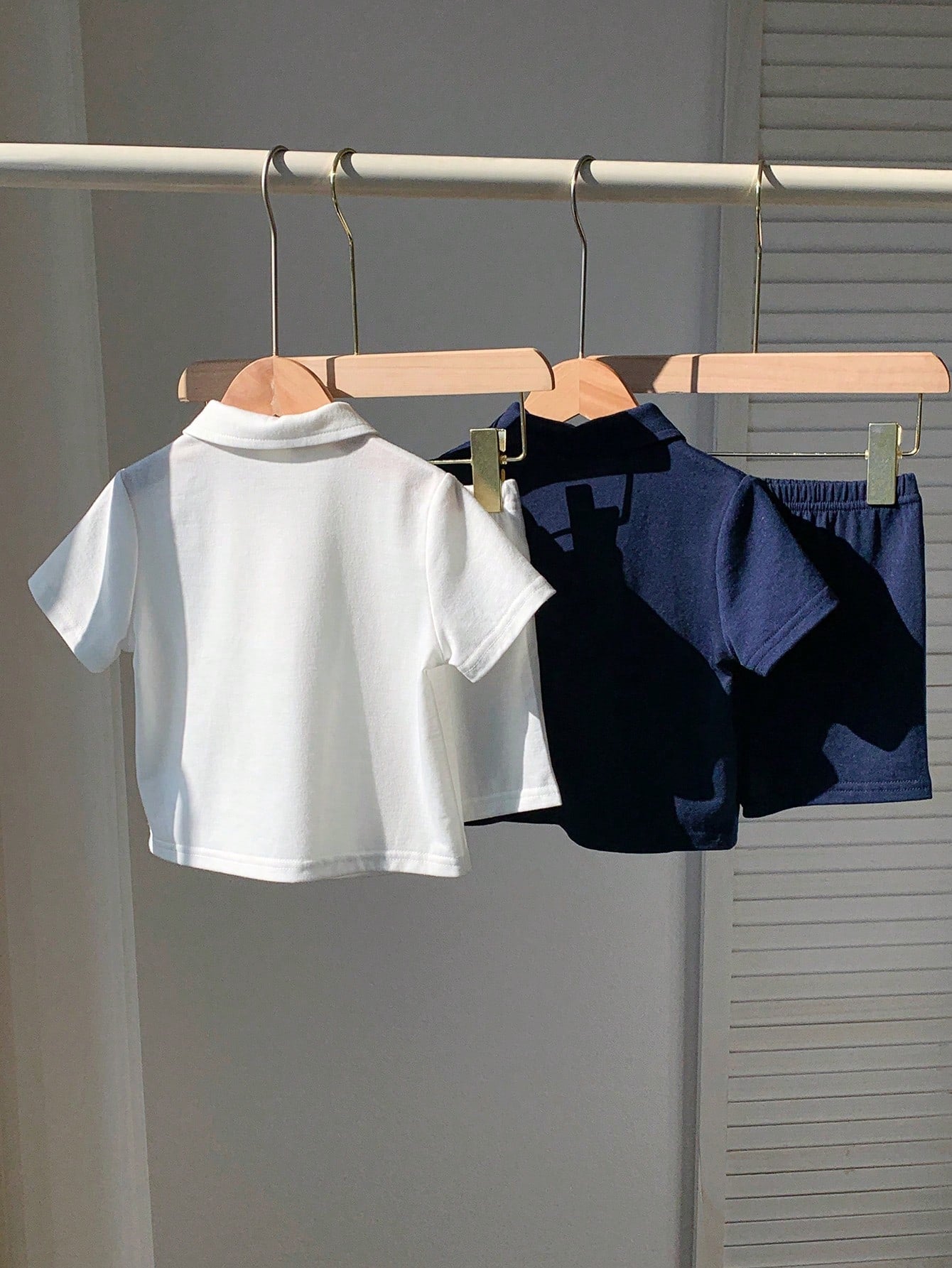 Lapel Short-Sleeved Cardigan Top And Shorts Four-Piece Set