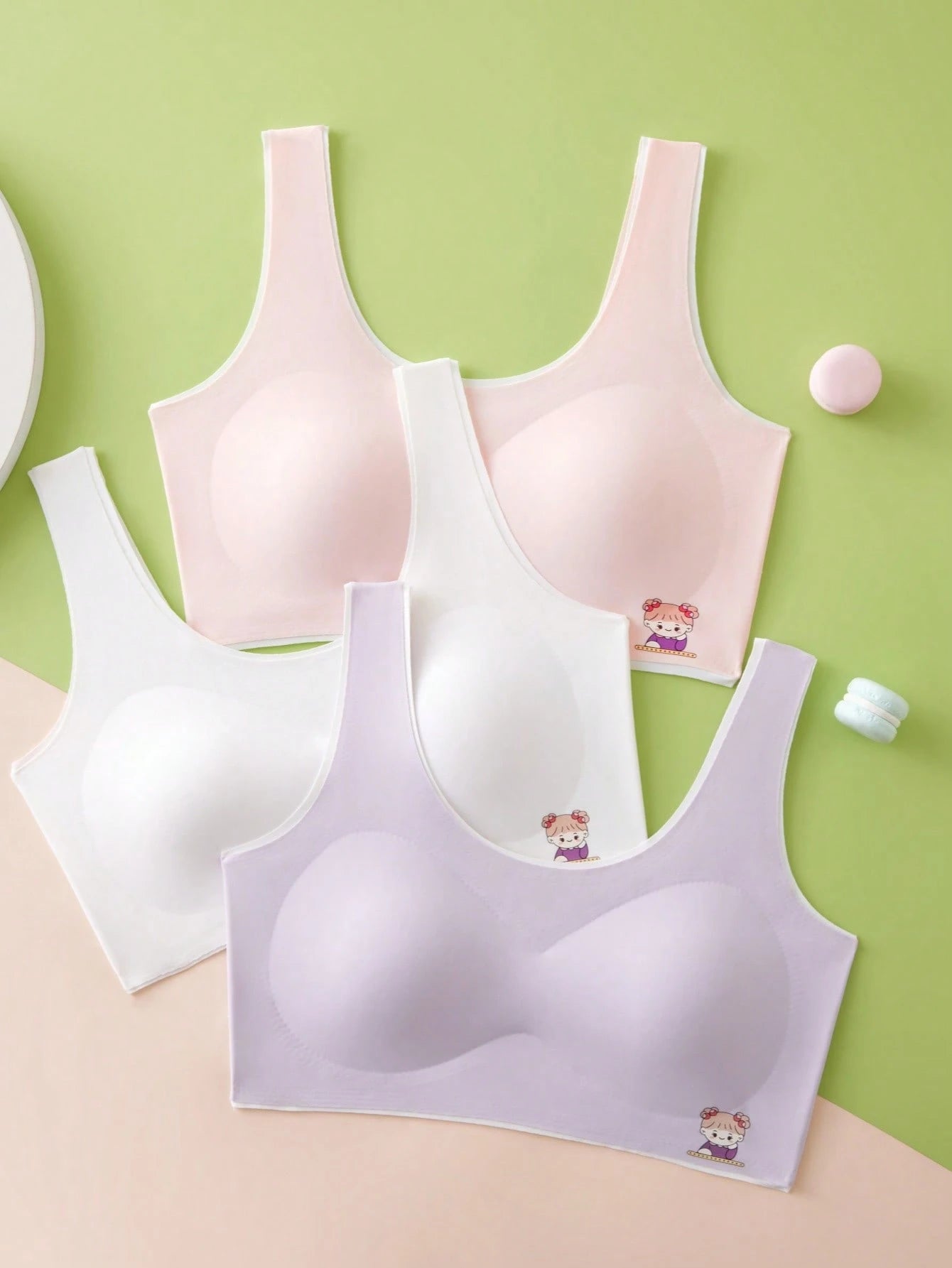 5-Pack Multi-Color Teen Girls' Bras
