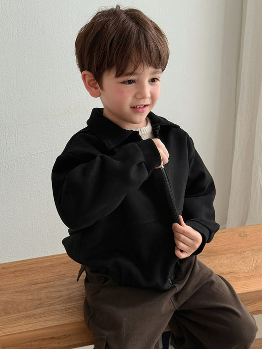 Loose Fit Turn-Down Collar Long Sleeve Casual