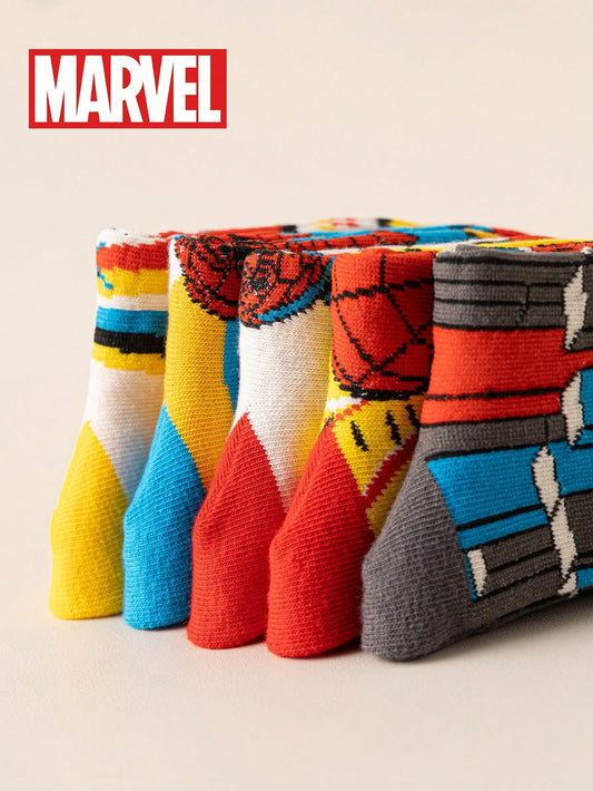 5/1 Pair Children's Marvel Socks, Marvel Superhero Spider-Man Socks