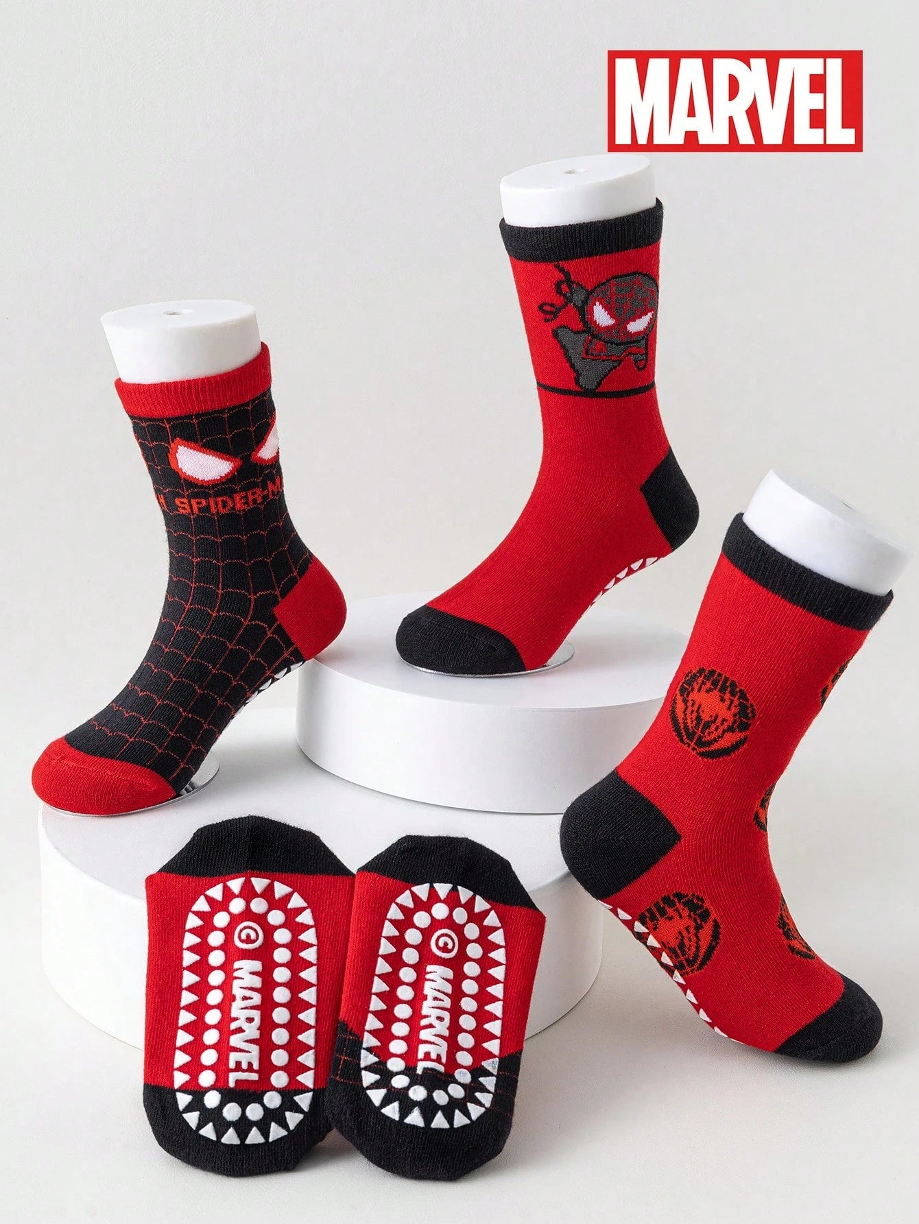 5 Pairs Of Themed Anti-Slip Gel Socks For Children, Including Girls