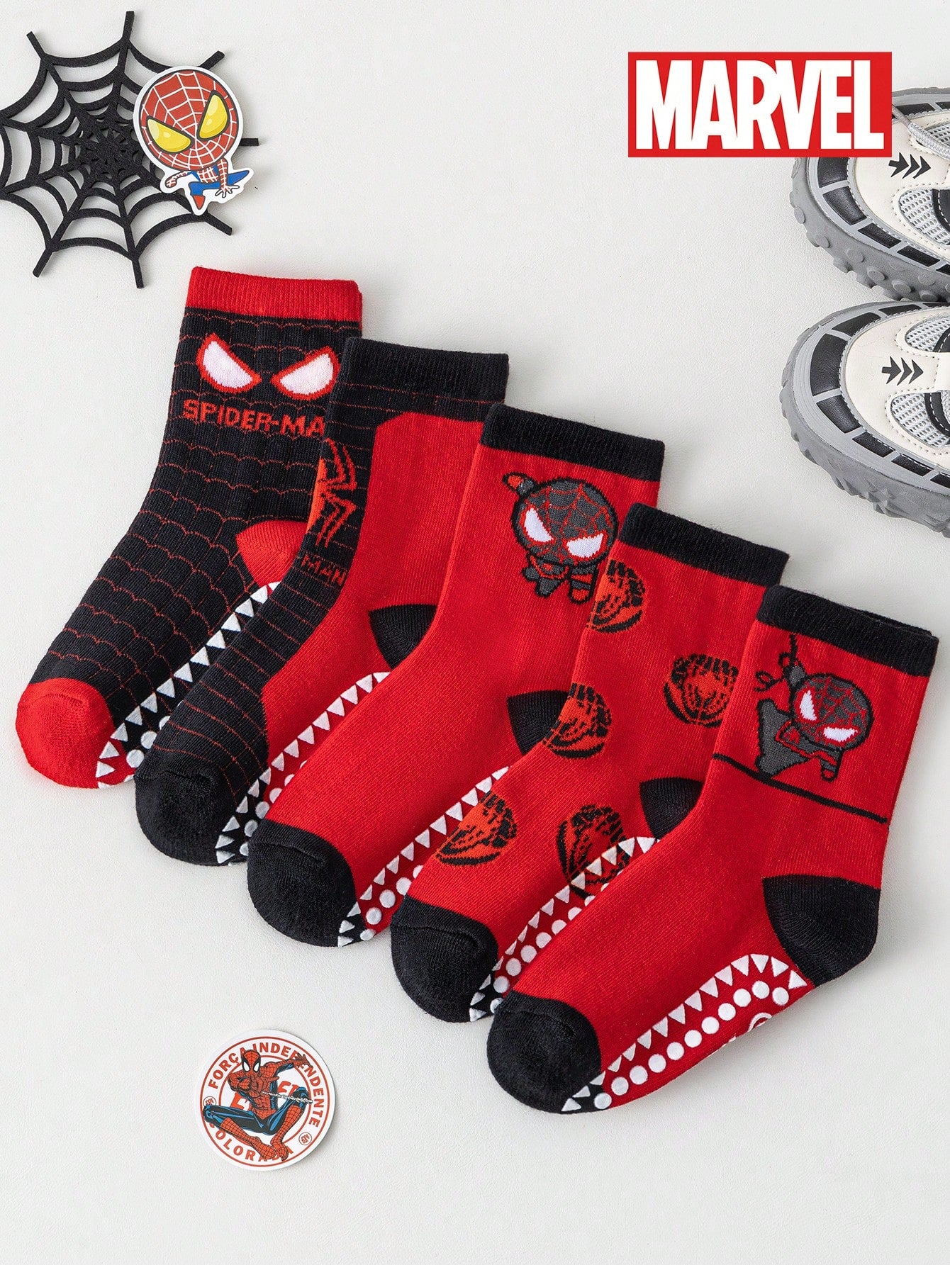 5 Pairs Of Themed Anti-Slip Gel Socks For Children, Including Girls