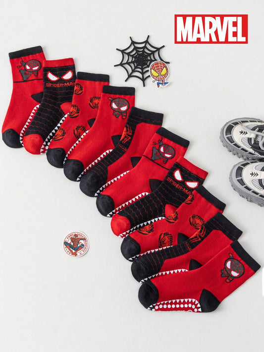 5 Pairs Of Themed Anti-Slip Gel Socks For Children, Including Girls