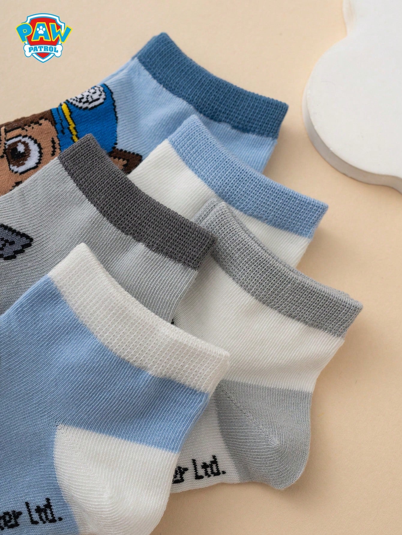 5 Pairs Paw Patrol Series Authentic Archie Socks