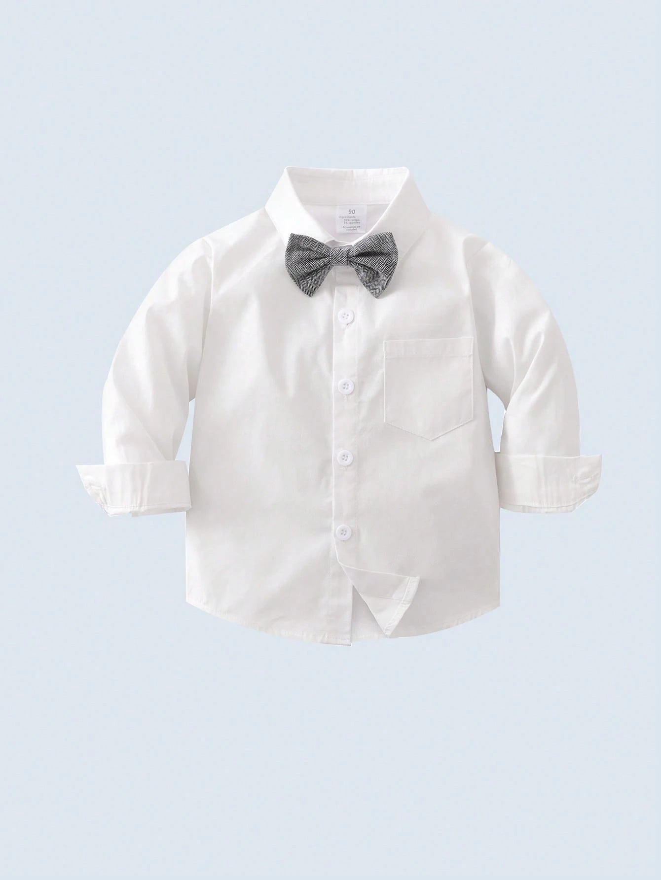 Baby Boys' Gentleman 3-Piece Set, Including White Collared Shirt With Bow Tie