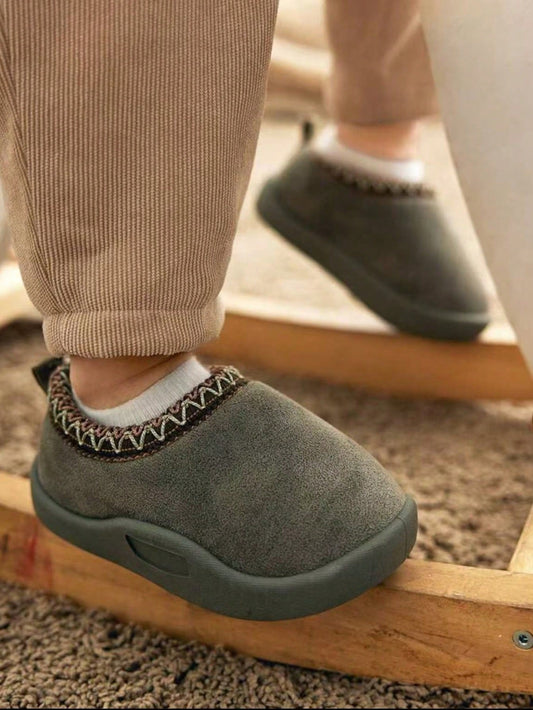 Non-Fleece Ankle Boots Grey