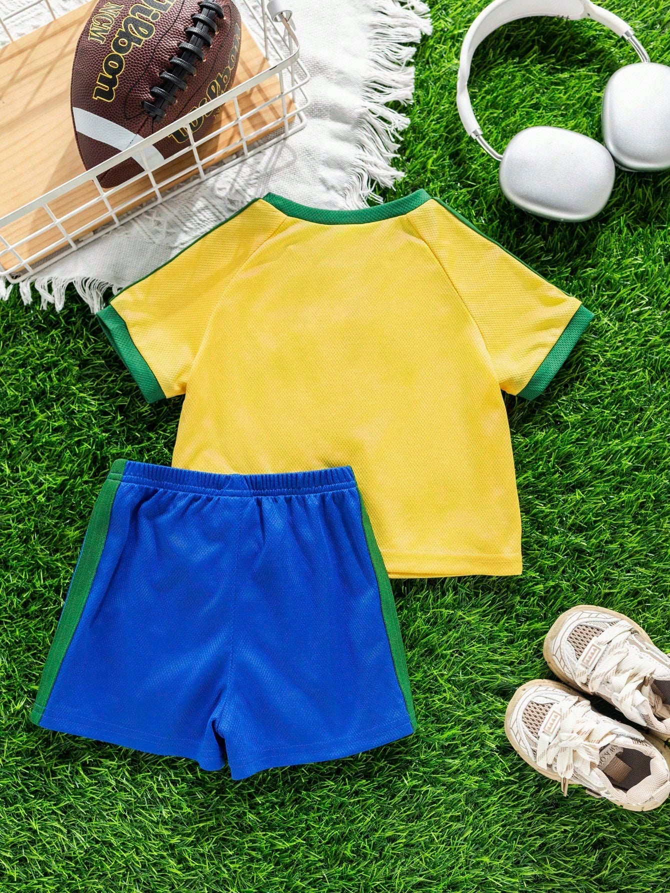 Boy/Girl Brazil Team Inspired Sports Jersey Outfit