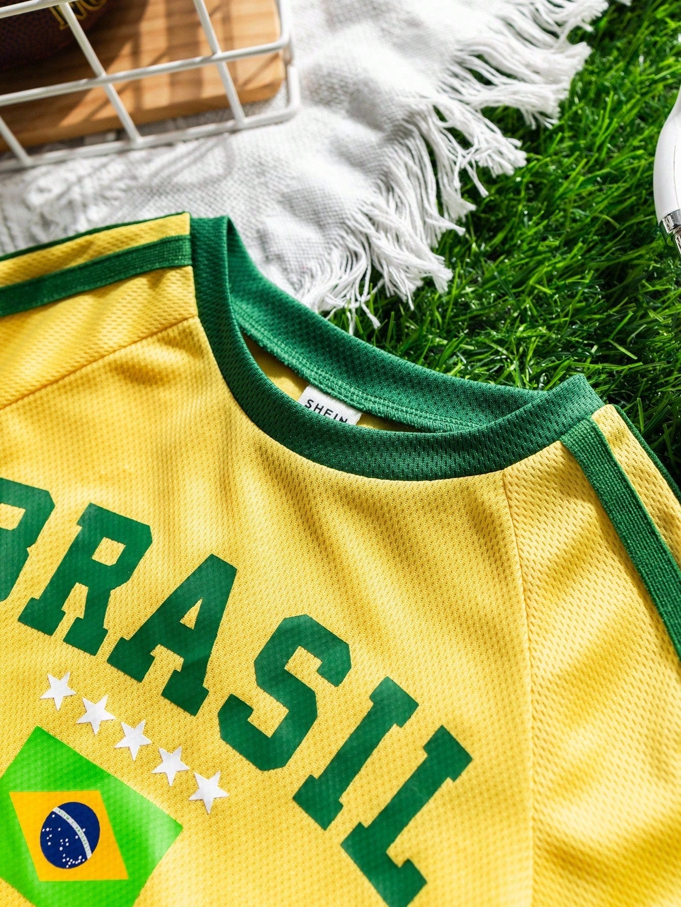 Boy/Girl Brazil Team Inspired Sports Jersey Outfit