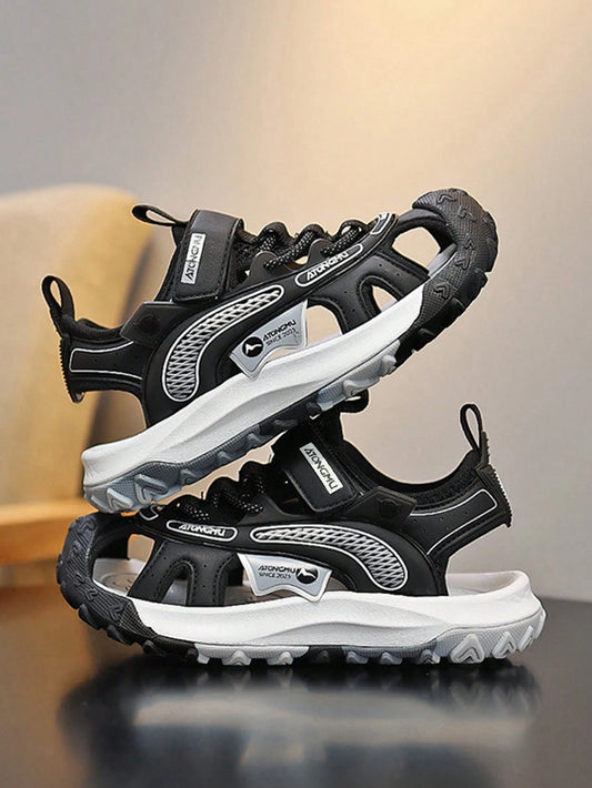 Boys' Outdoor Style Sandals With Anti-Slip, Wear-Resistant Sole