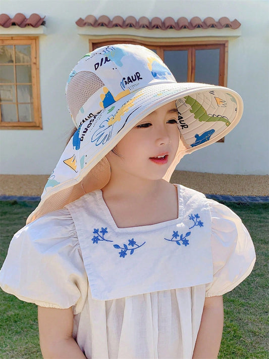 Mummy & Mee Wide Brim Beach Anti-UV Bucket Hat Khaki