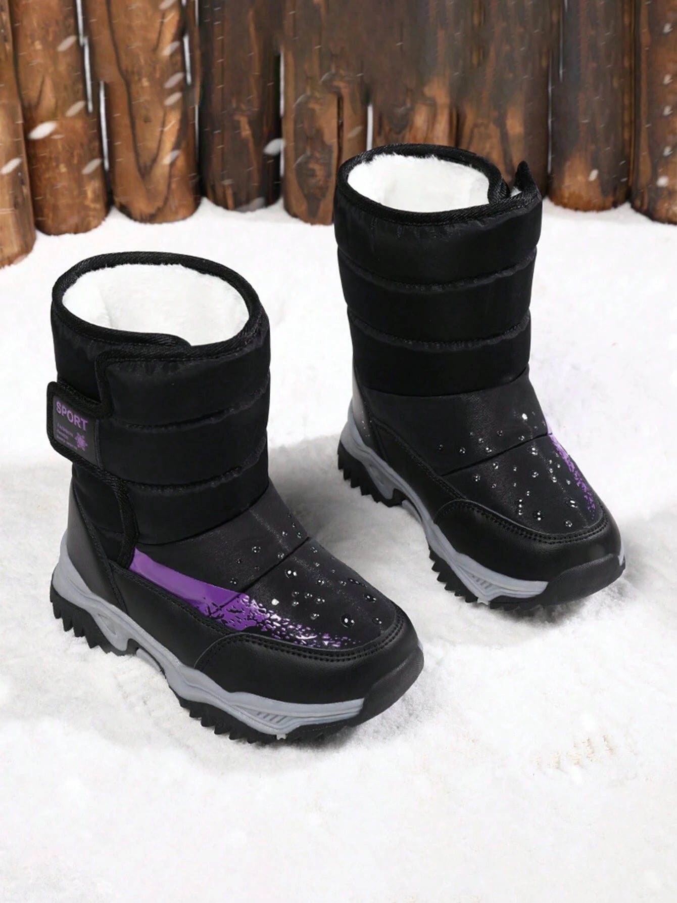 Child's Warm Padded High Top Boots