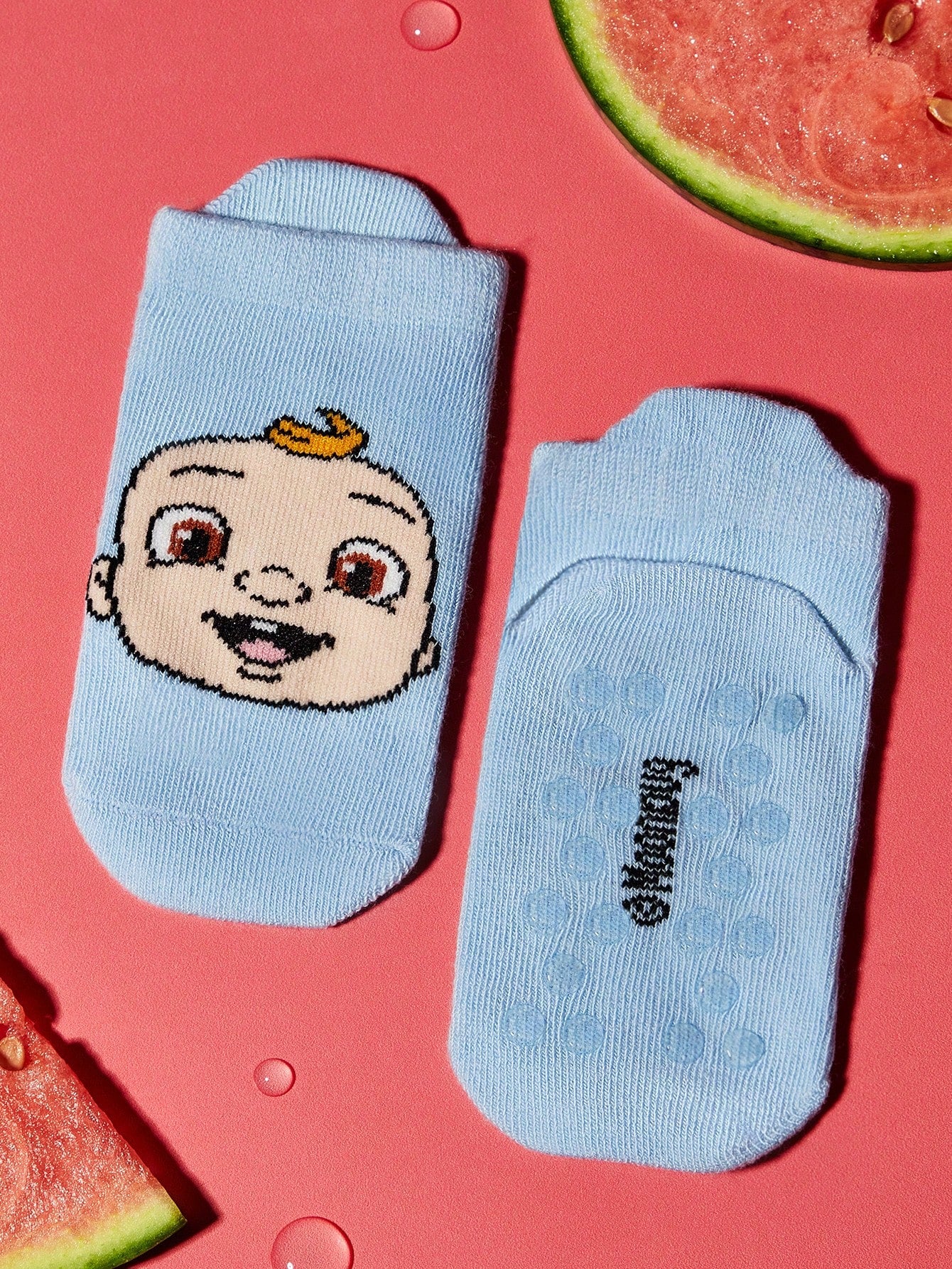 2 Pairs Thick Warm Cute Cartoon Baby Socks With Thermal Lined