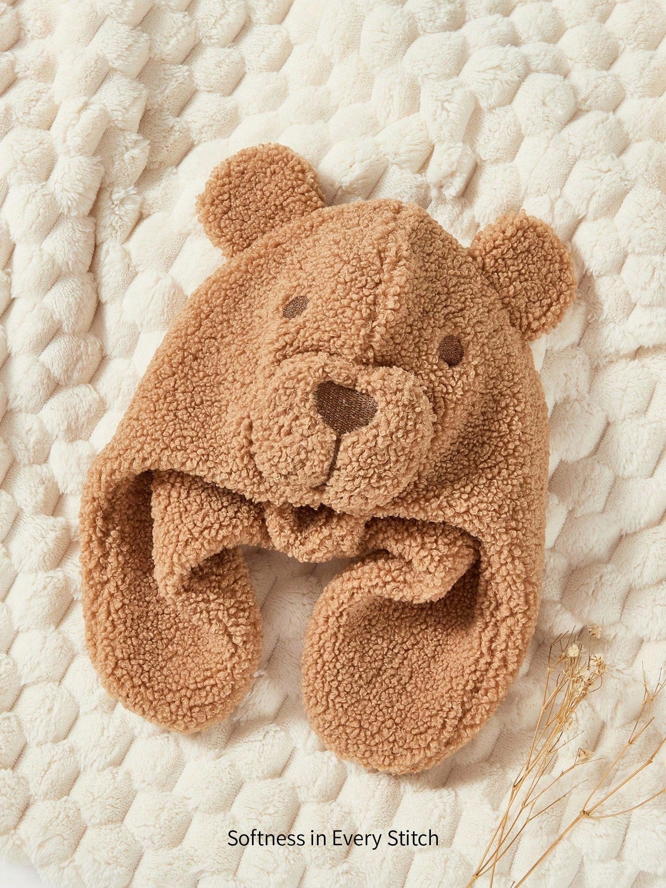 Cozy Pixies 1-Piece Baby Hat Coffee Brown