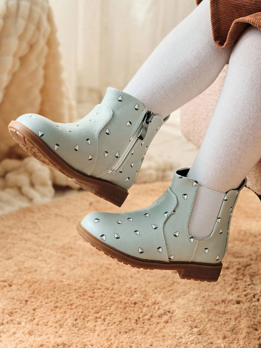 Fashion Cute Countryside Style Strawberry Pattern Comfortable Durable Flat Infant Chelsea Boots
