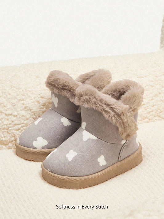 Cute Style Comfortable Fleece Lined Warm Casual Snow Boots