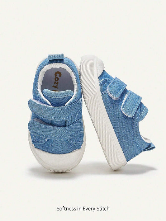 Cozy Pixies 1 Pair Boys Blue Hook And Loop Fashion Classic Design