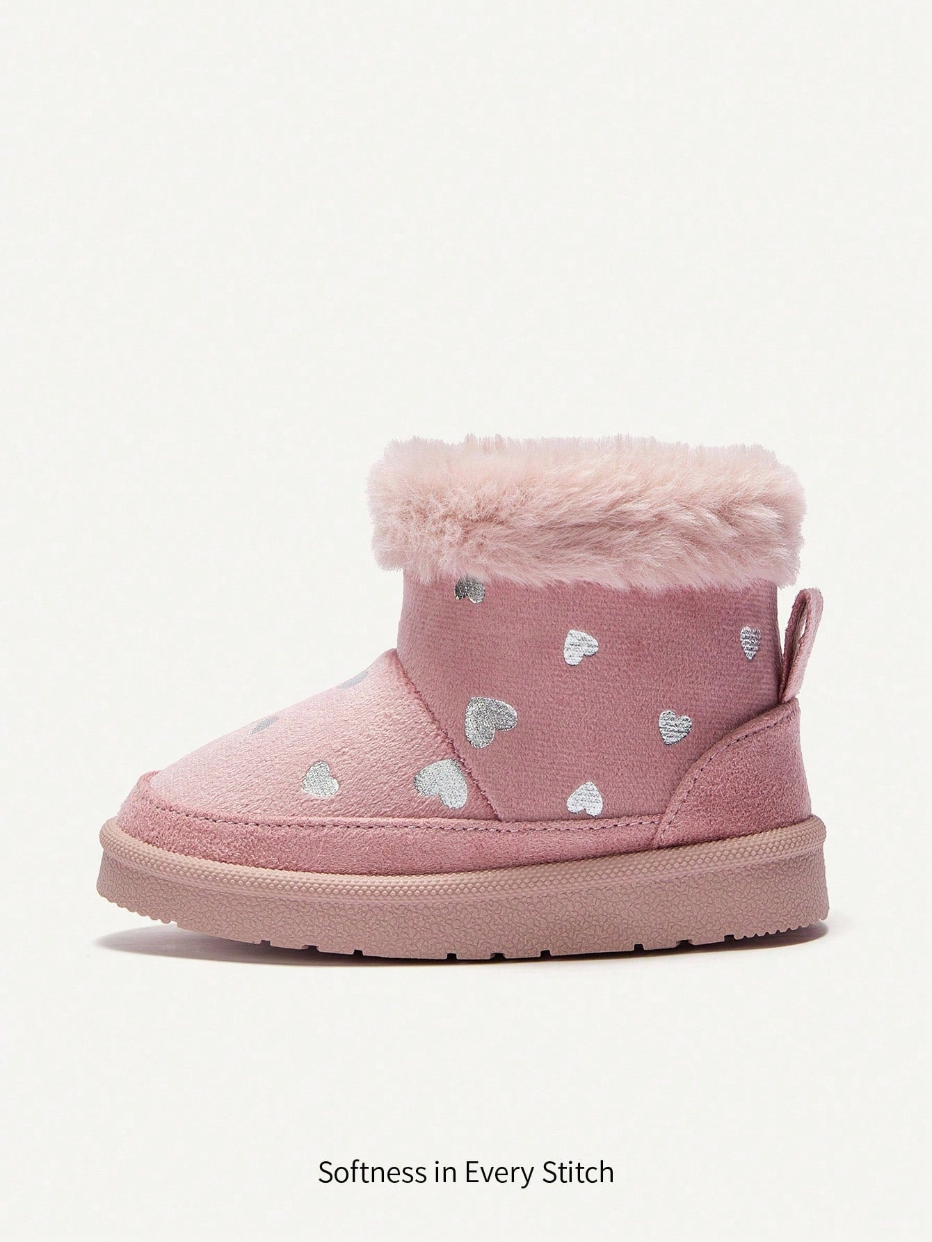 Plush Fashion Warm Cute Easy On/Off Faux Thermal Lined Snow Boots