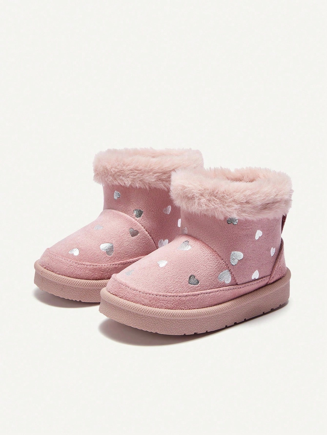 Plush Fashion Warm Cute Easy On/Off Faux Thermal Lined Snow Boots