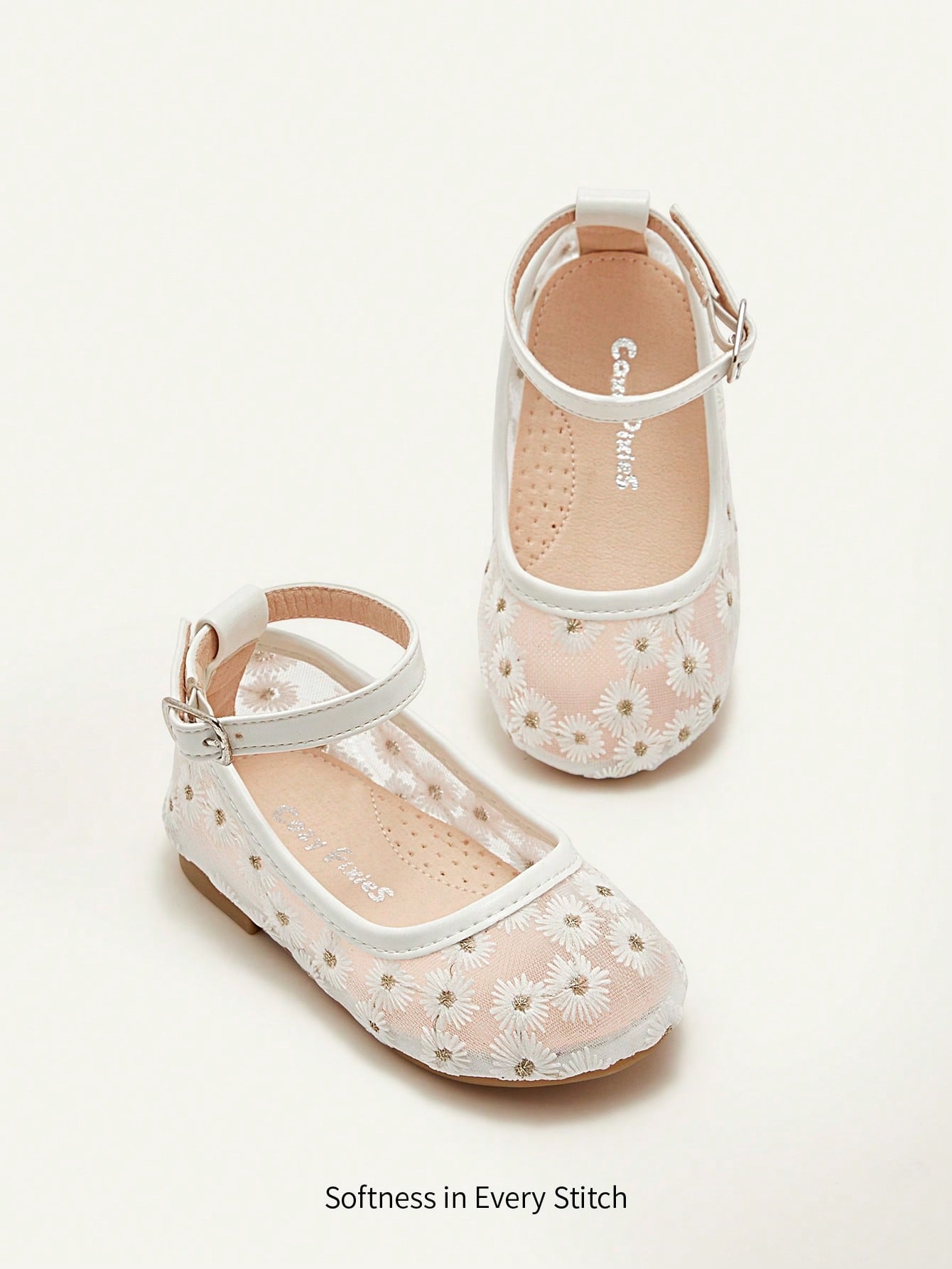 Cozy Pixies 1 Pair Spring/Summer Lace Cute Wedding Party Net Flat Princess Shoes For Girls