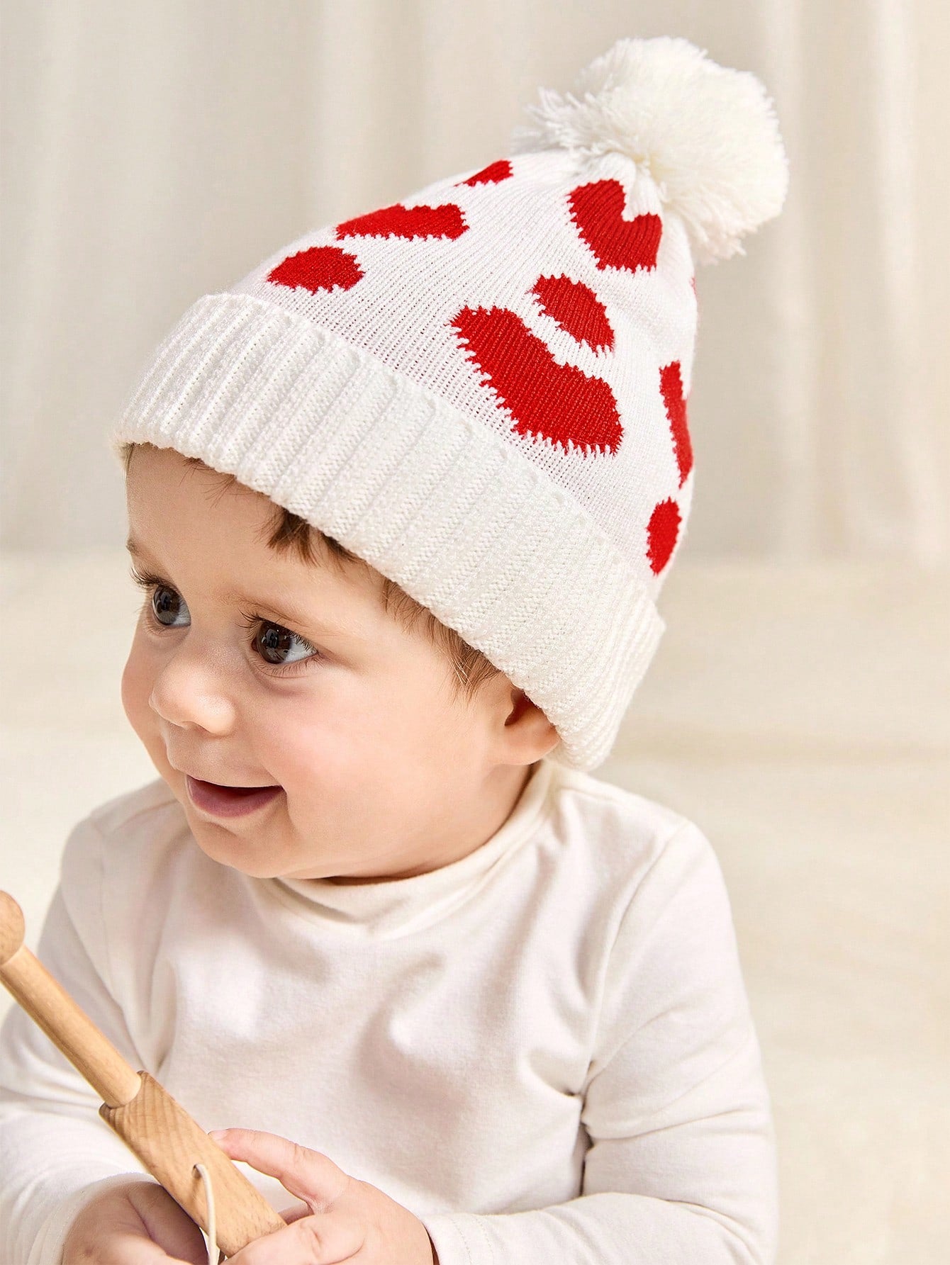Cozy Pixies 1 Pc Christmas Love Baby Knitted Hat