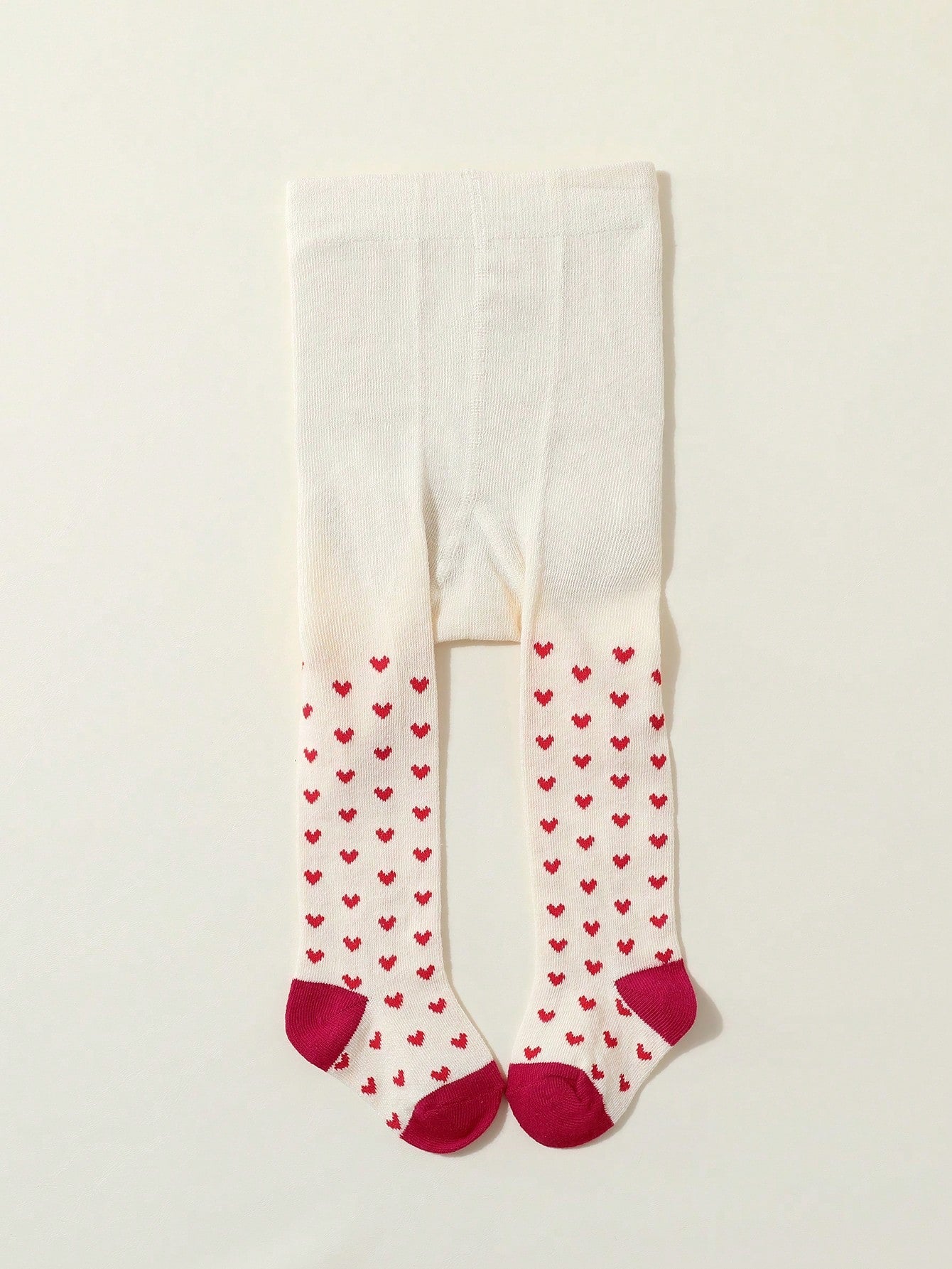 Cozy Pixies 1pc Pink Heart Pattern Baby Girl Tights