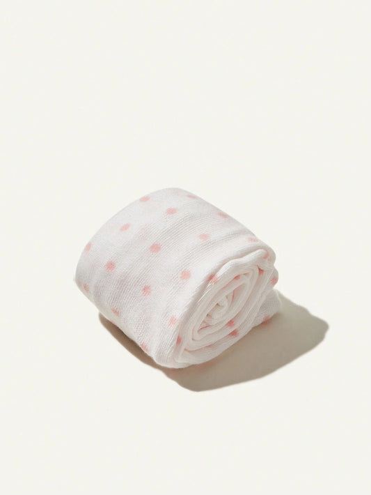 Cozy Pixies 1pc White Polka Dot Tights