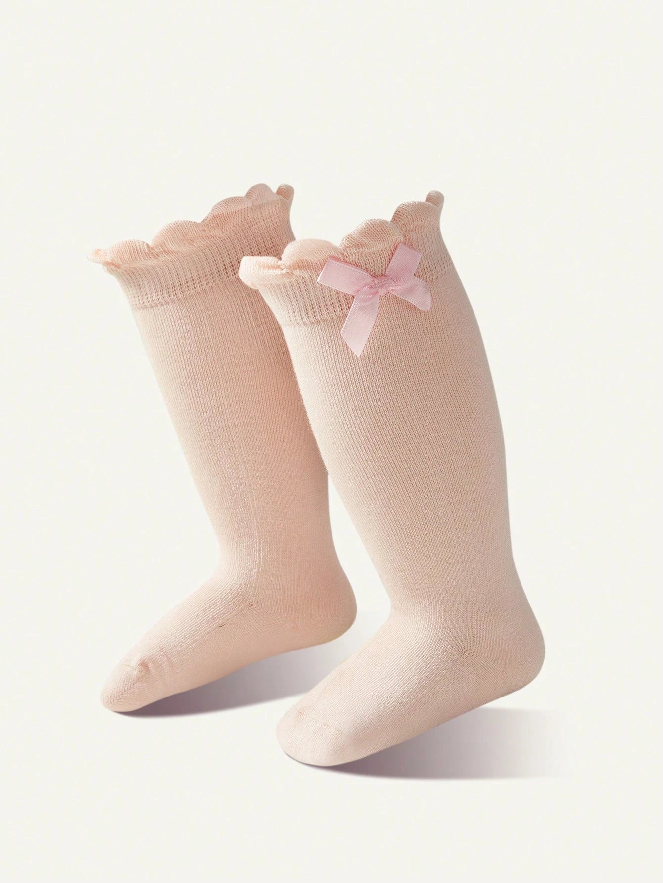 Cozy Pixies 2pairs/Set Adorable Floral Pattern Over Knee Socks With Bowknot