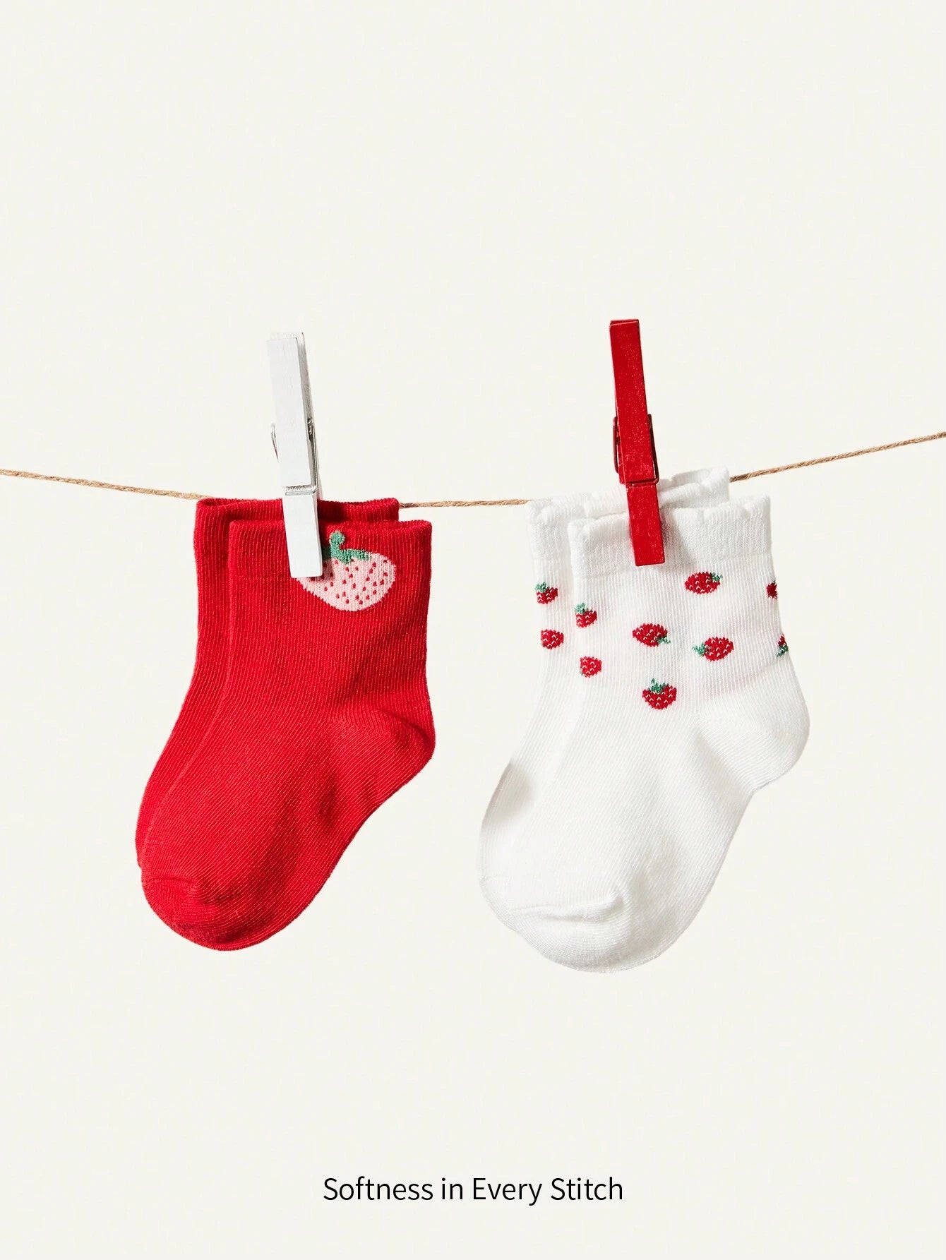 Cozy Pixies 2pairs Cute Rabbit & Mushroom Design Baby Lace Sock