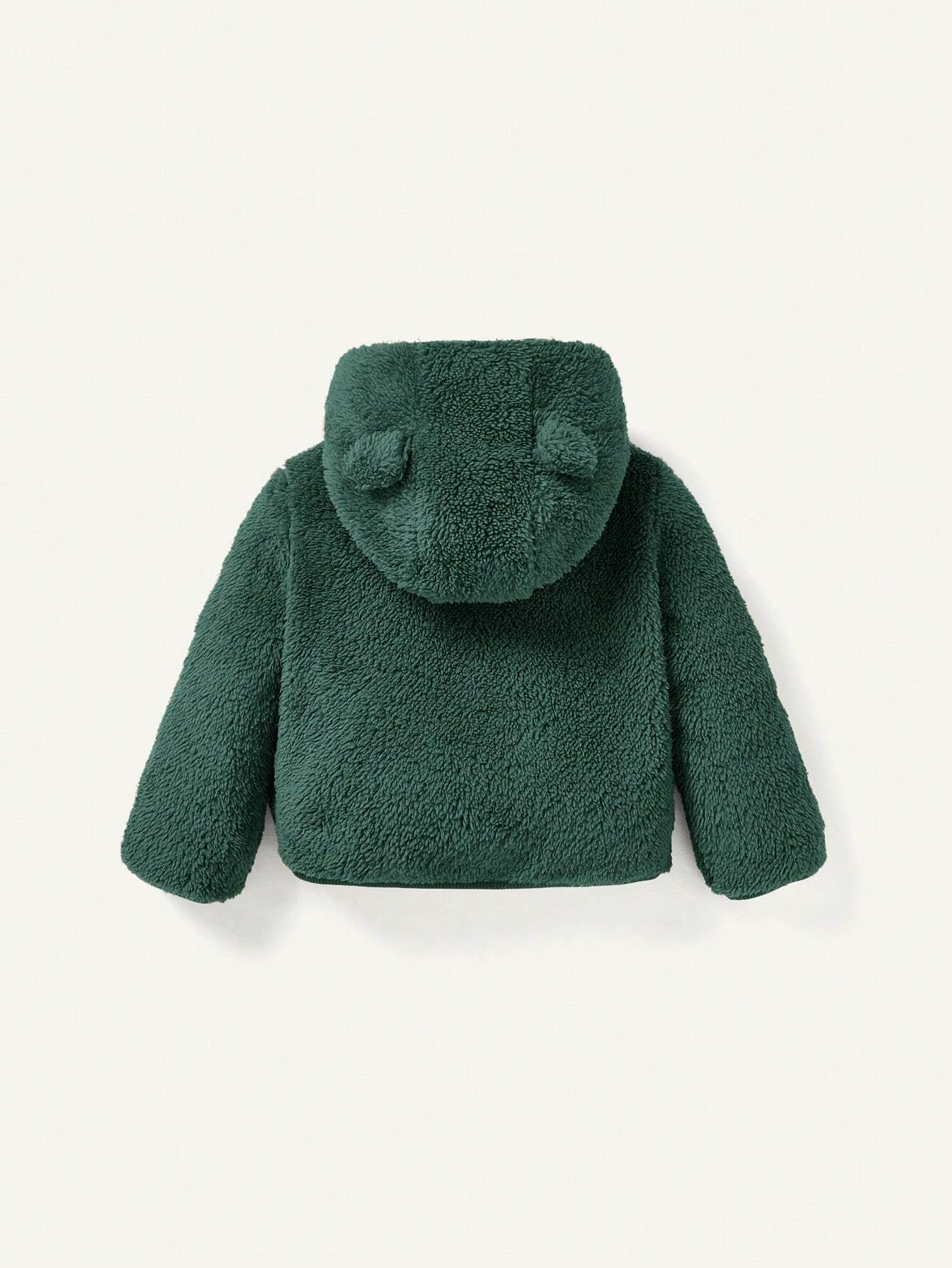 Cozy Pixies 2pcs Baby Girl Hooded Fleece Jacket And Thick Pants Set