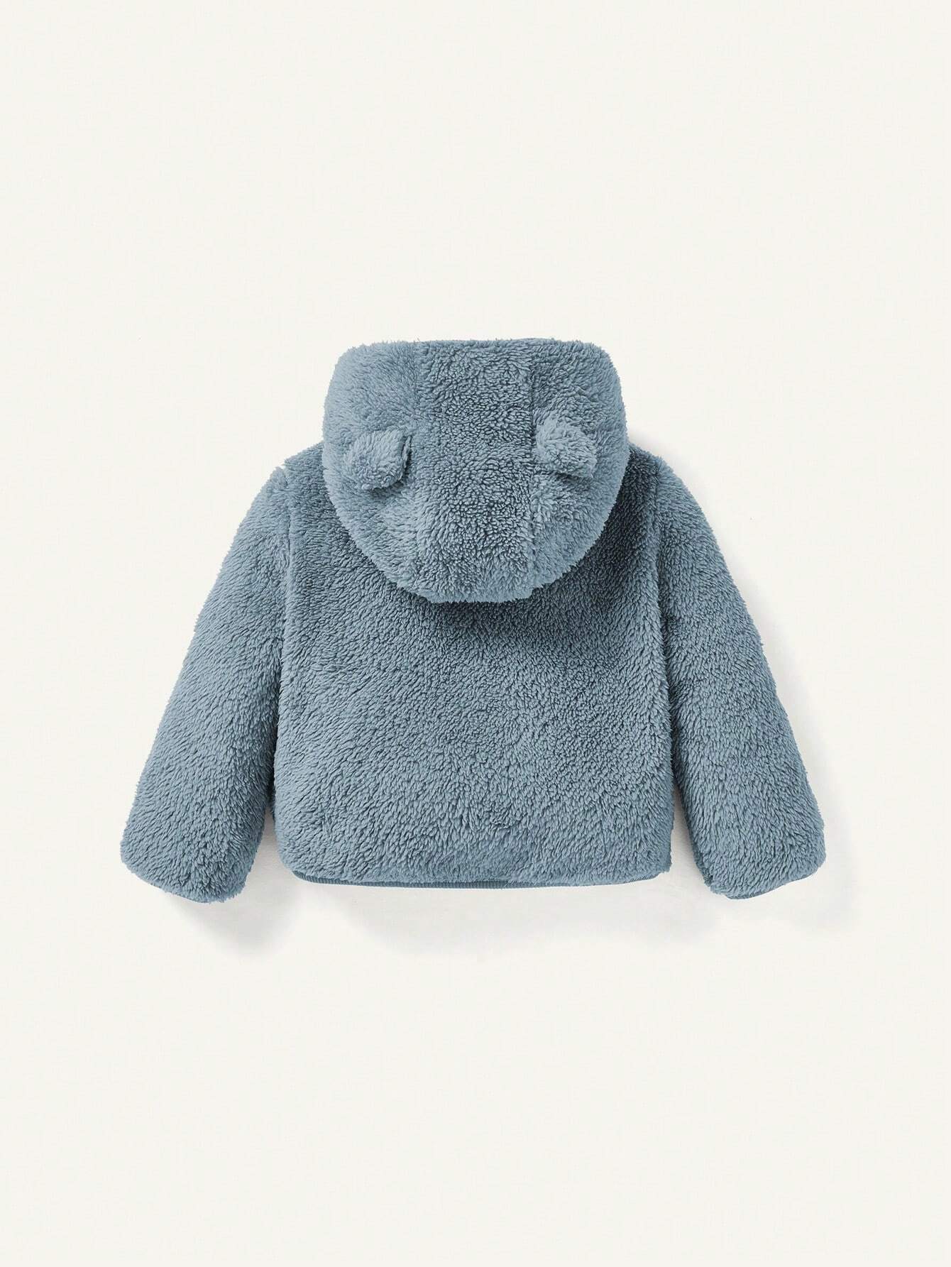 Cozy Pixies 2pcs Baby Girl Hooded Fleece Jacket And Thick Pants Set