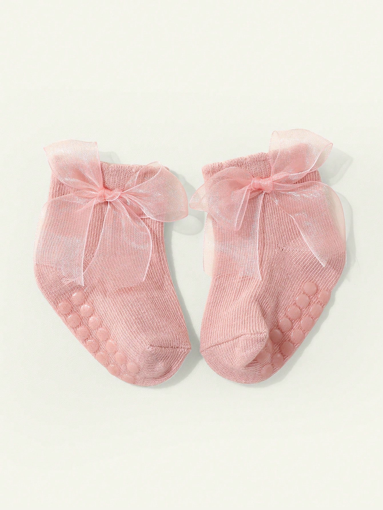 Cozy Pixies 3 Pairs Basic Solid Color Bow Decor Girls Mid-Calf Socks