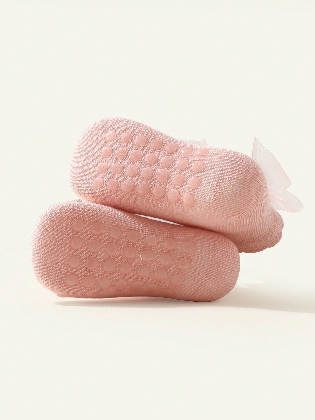 Cozy Pixies 3 Pairs Basic Solid Color Bow Decor Girls Mid-Calf Socks