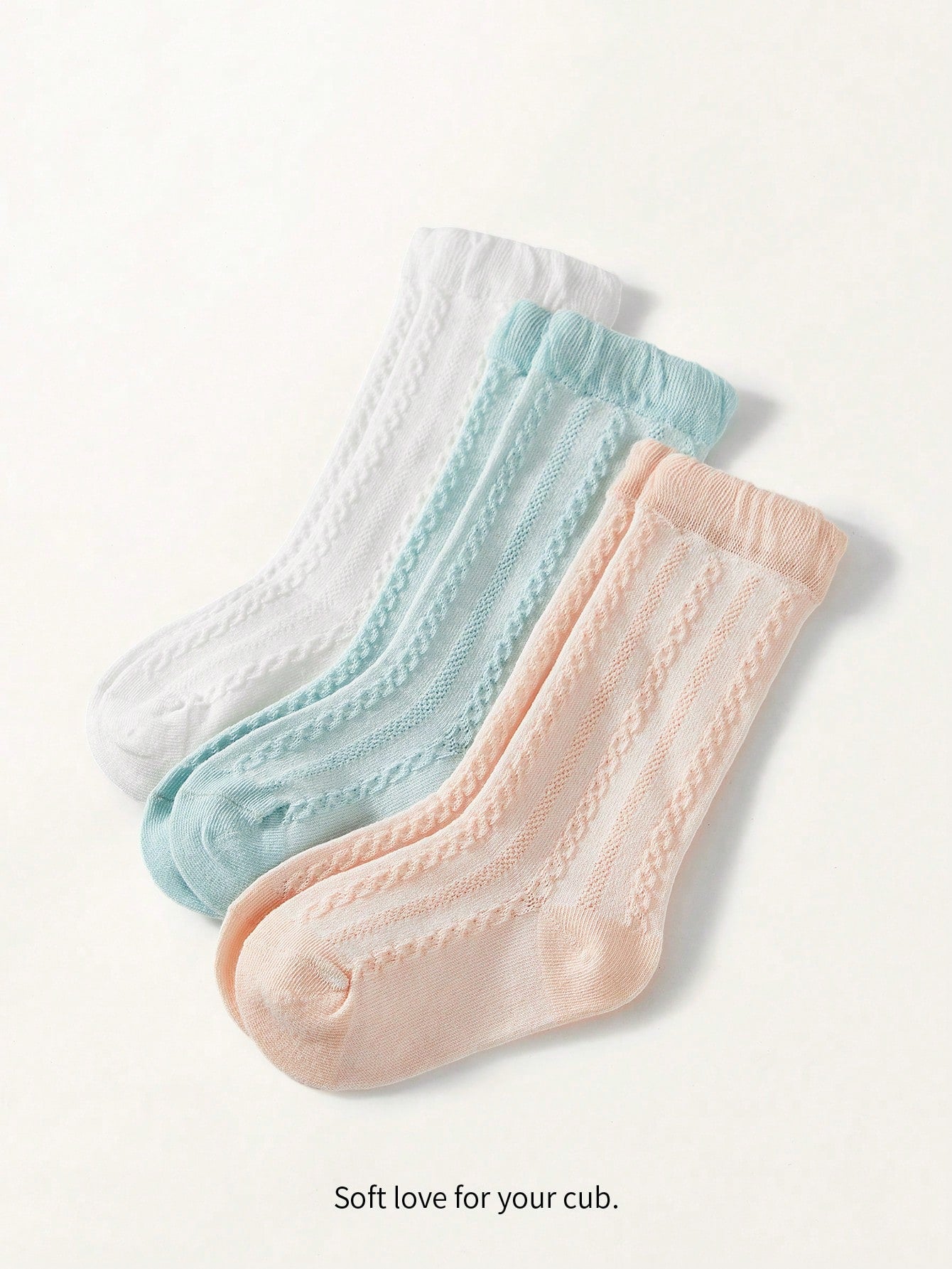 Cozy Pixies 3 Pairs Infant & Toddler Lace Knee-High Socks