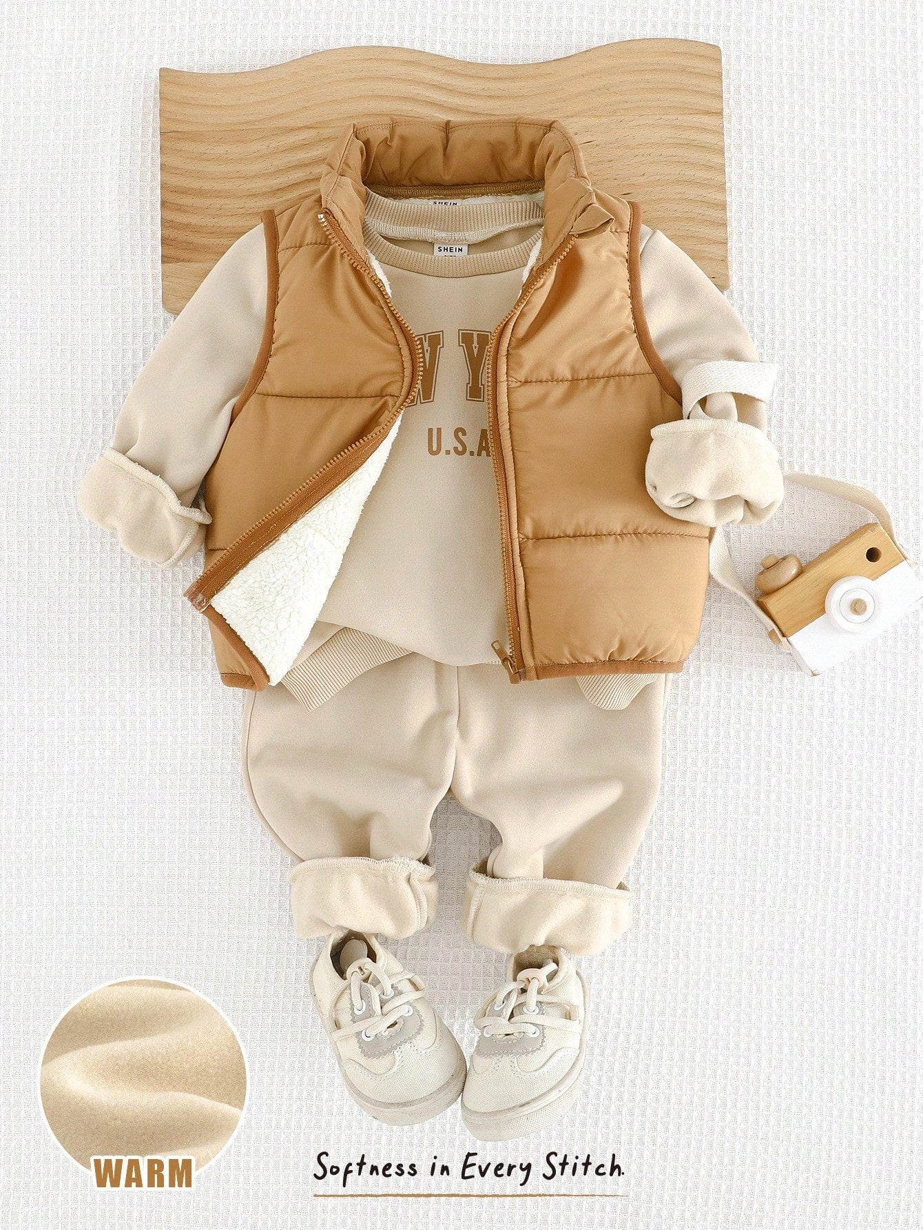 Baby Boys Outerwear Set With Round Neck And Regular Sleeves Multicolor 3