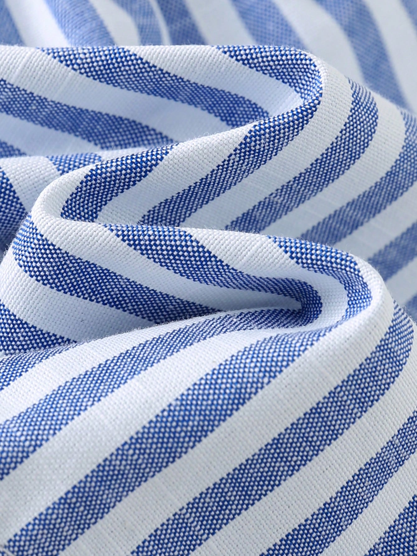 3pcs/Set Baby Boy White Collar Shirt,Blue & White Striped Shawl,And Shorts Set