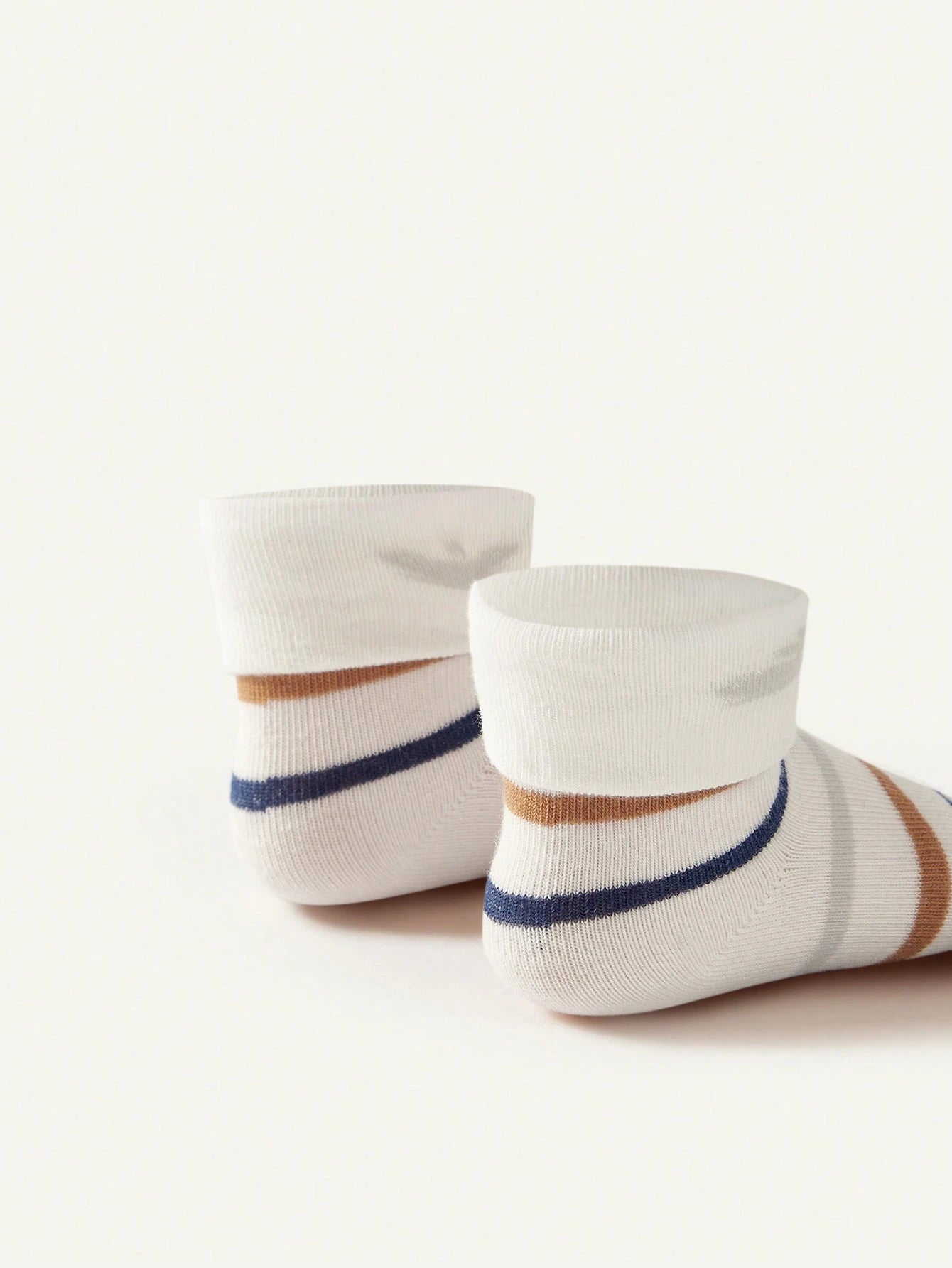 Cozy Pixies 6pairs/pack Cute Dinosaur Pattern Baby Socks With Folded Cuff