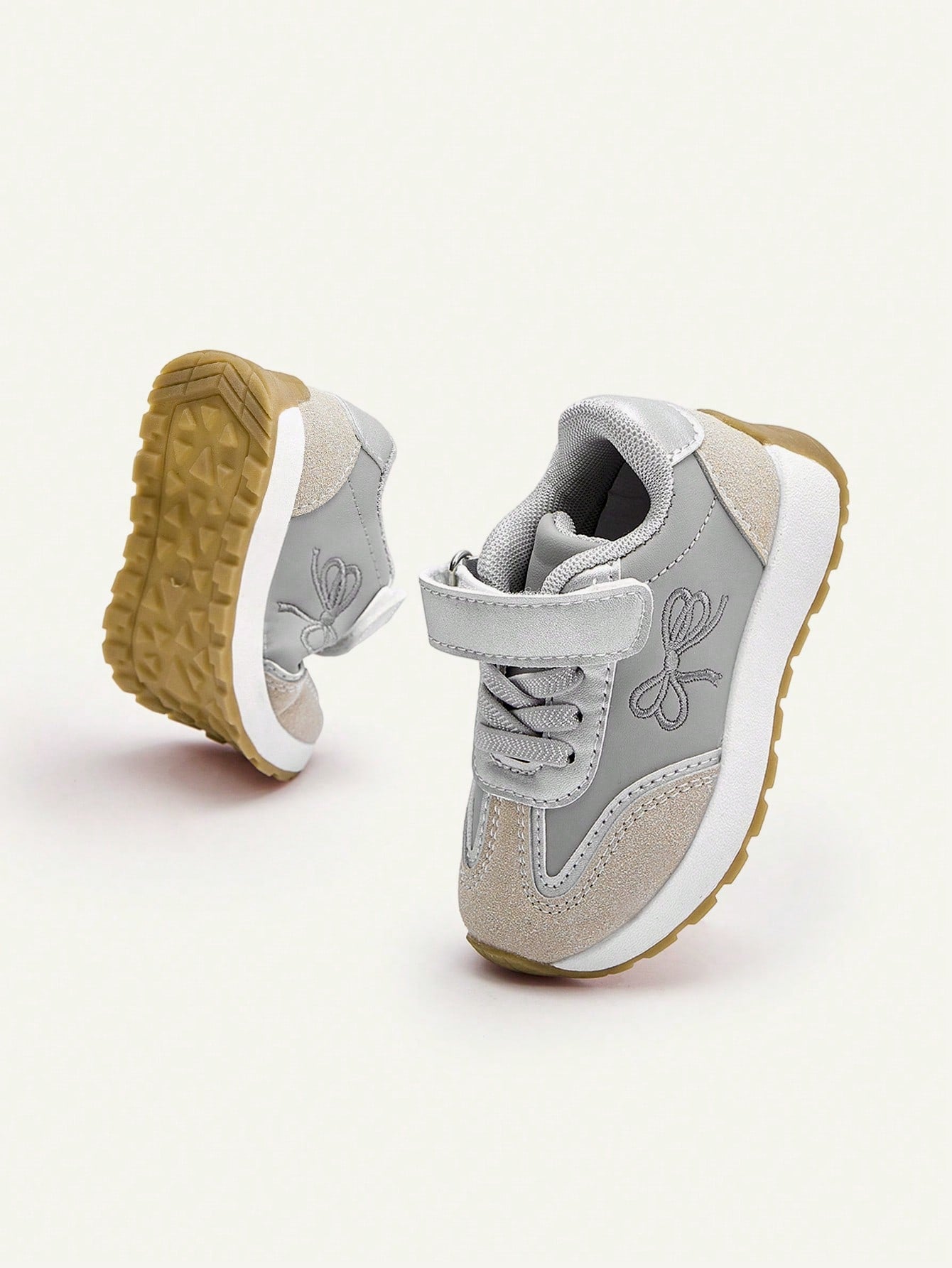 Four-Season Versatile Fun Cute Bow Flat Bottom Baby Sports Shoes