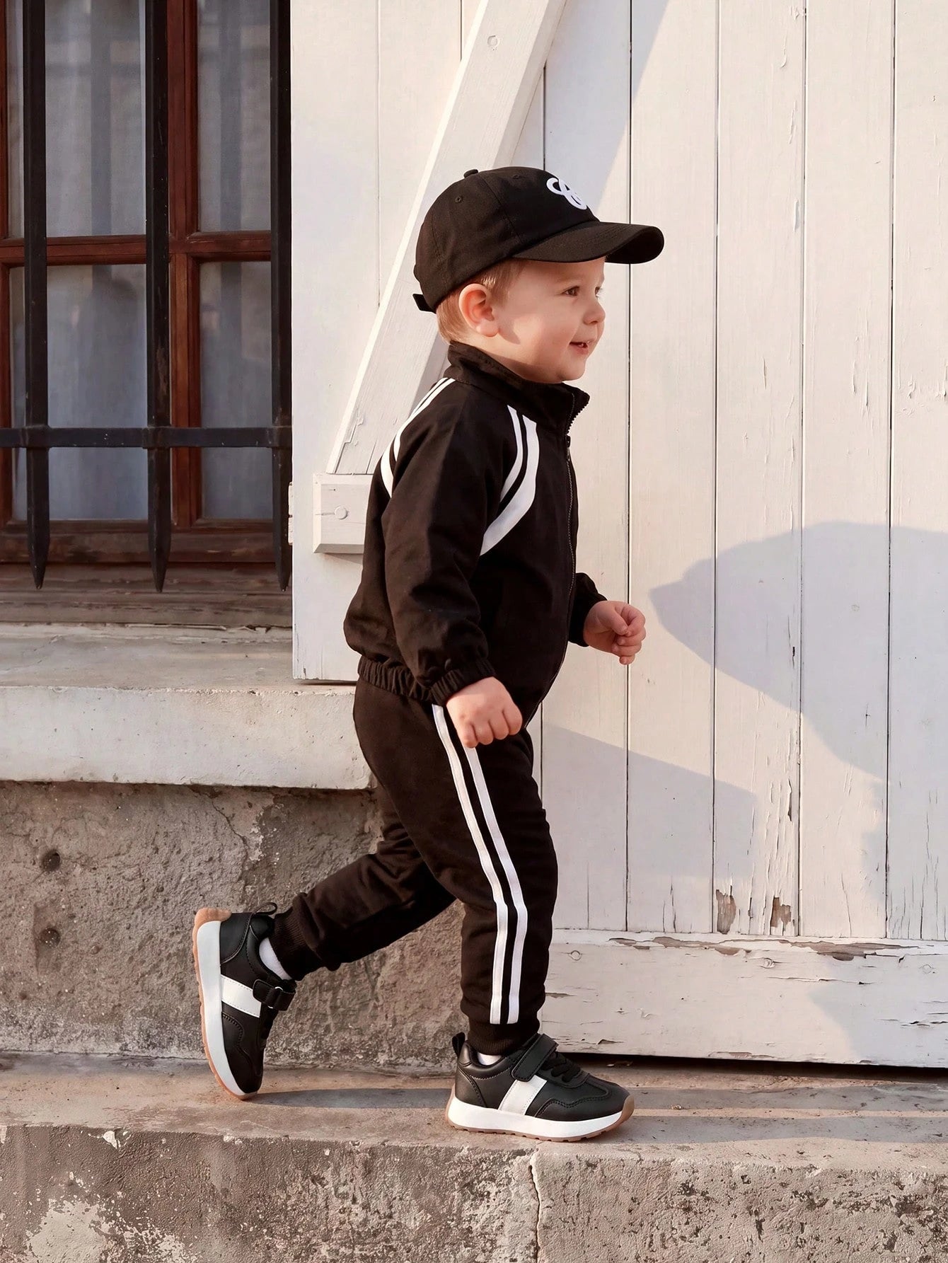 Contrasting Colors Boys Pastoral Soft Bottom Flat Bottom Baby Sports Shoes