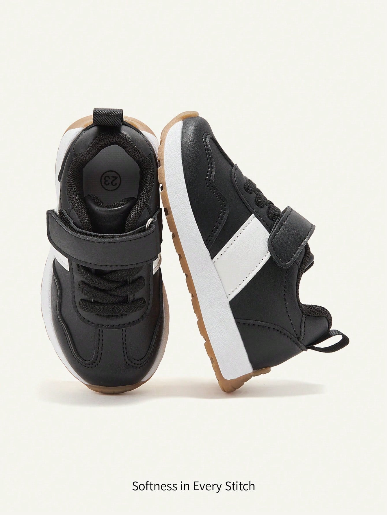 Contrasting Colors Boys Pastoral Soft Bottom Flat Bottom Baby Sports Shoes