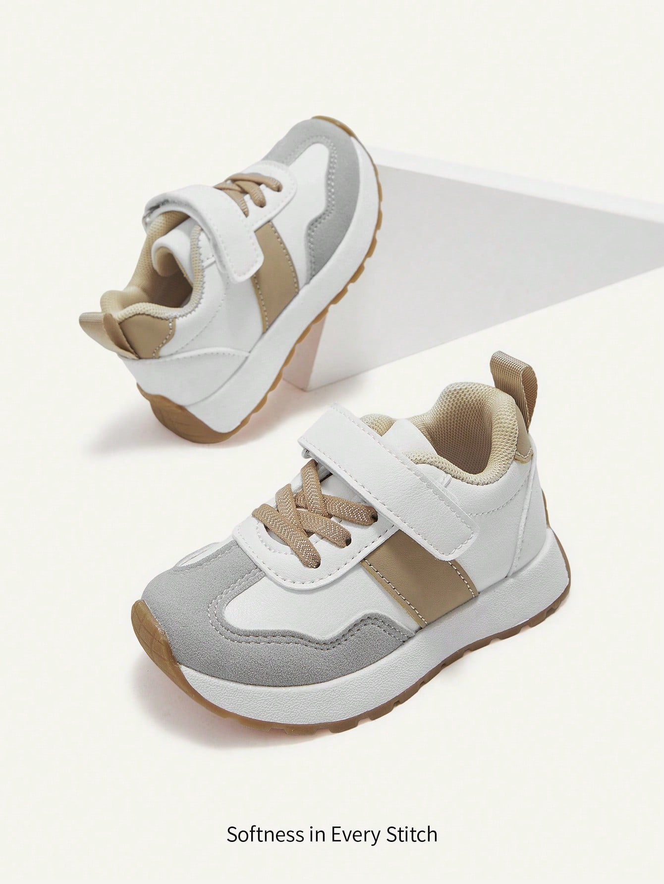 Contrasting Colors Boys Pastoral Soft Bottom Flat Bottom Baby Sports Shoes