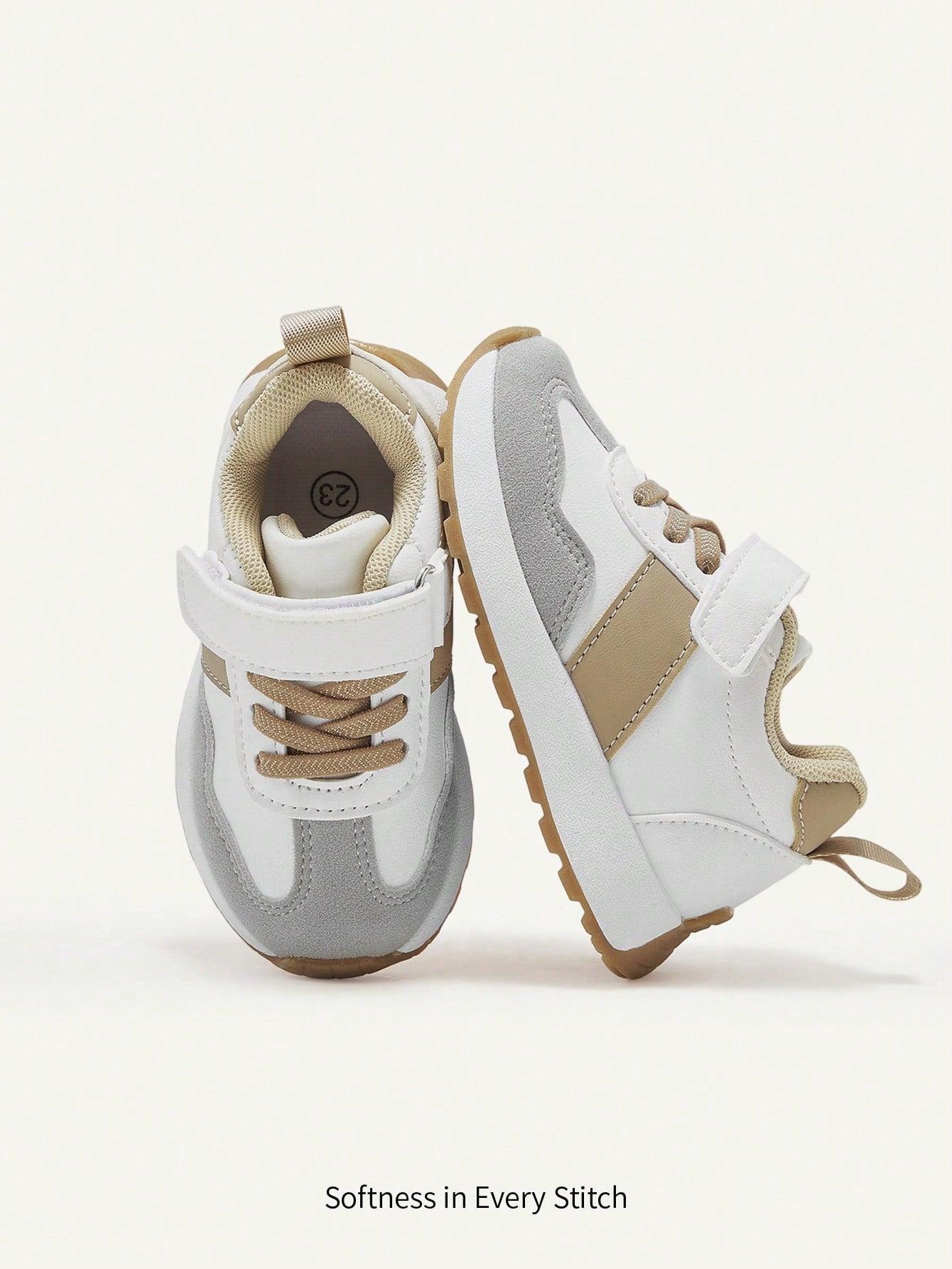 Contrasting Colors Boys Pastoral Soft Bottom Flat Bottom Baby Sports Shoes