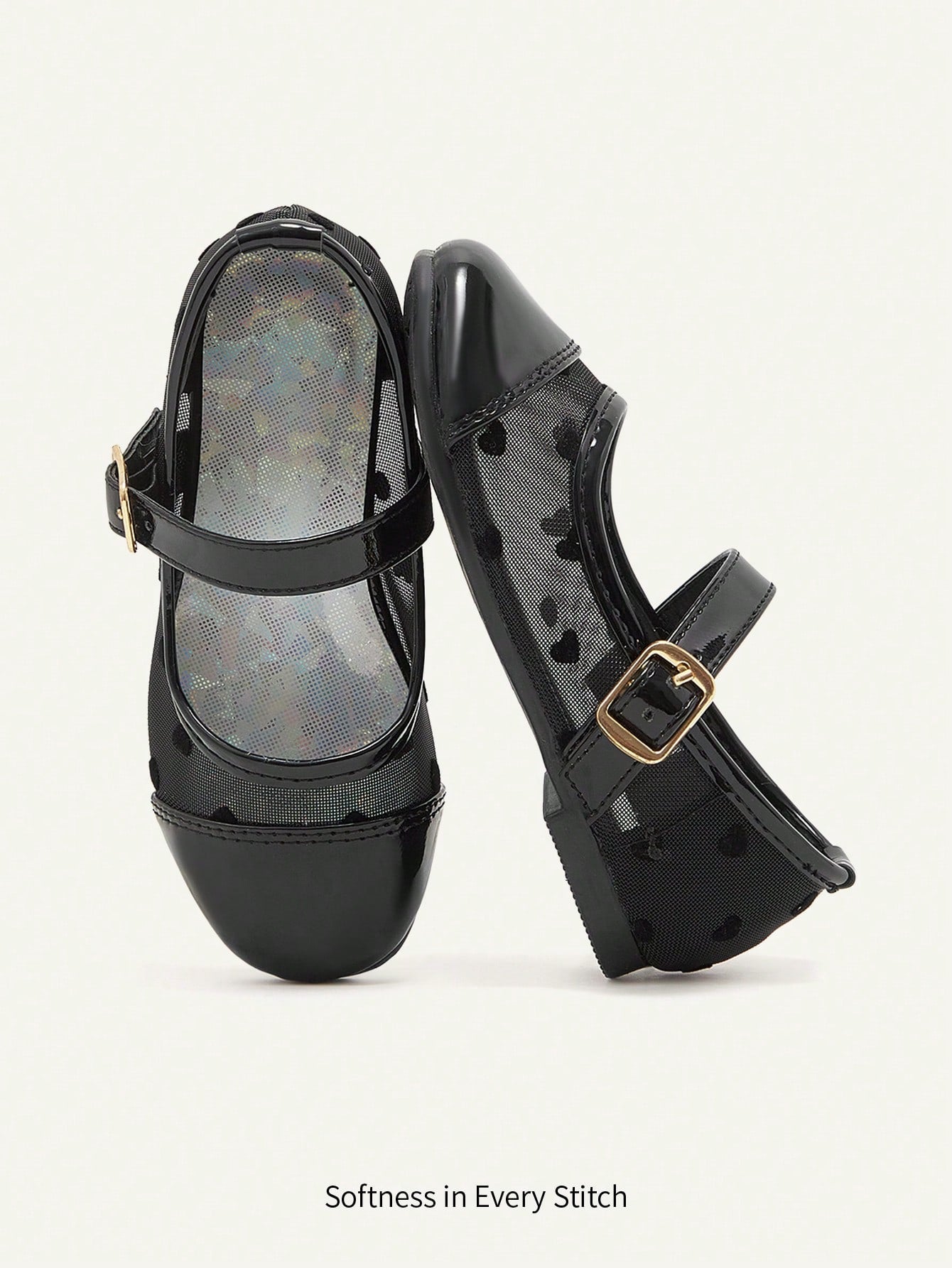 Lace Cute Black Love Versatile Elegant Flat Cute Princess Baby Flats