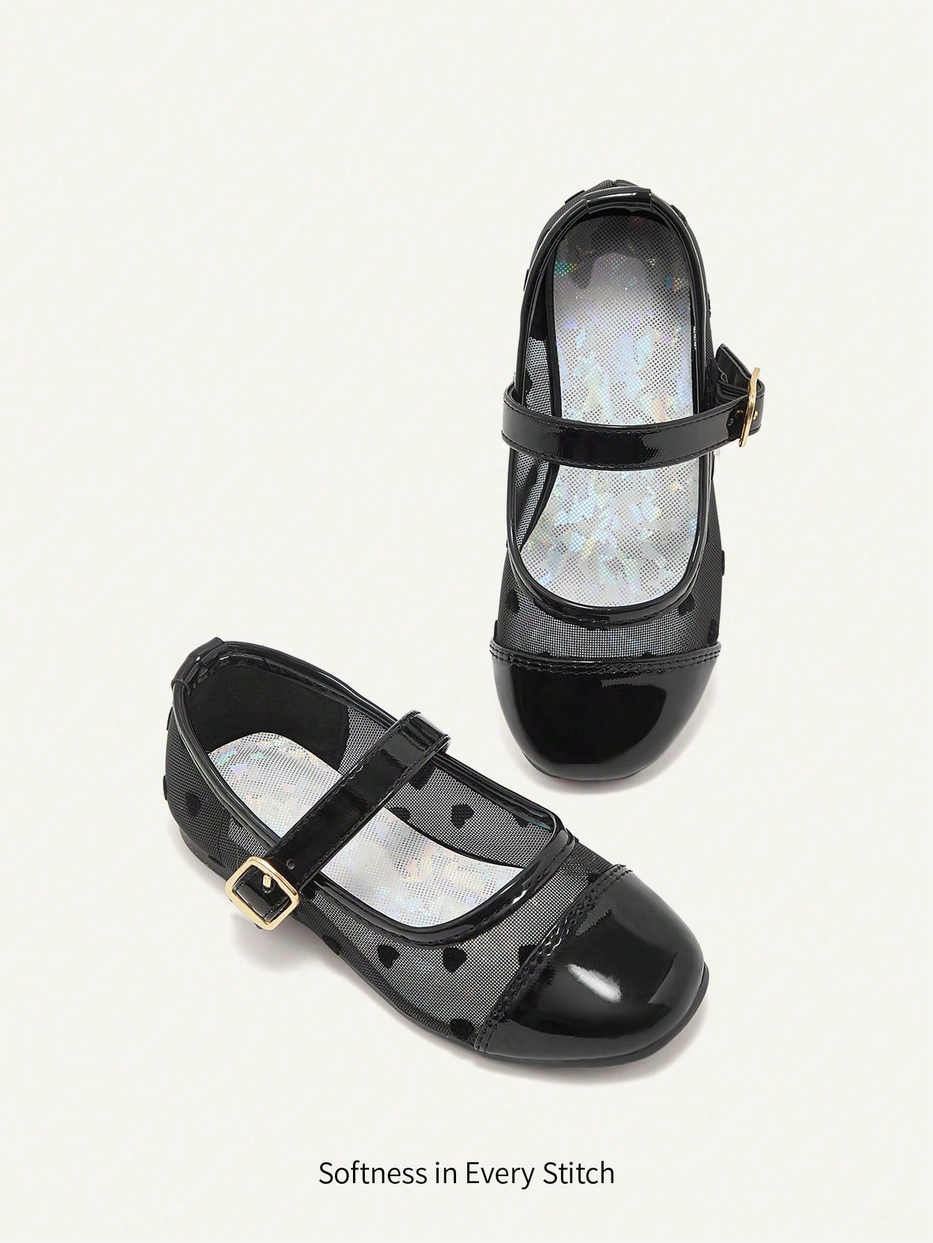 Lace Cute Black Love Versatile Elegant Flat Cute Princess Baby Flats