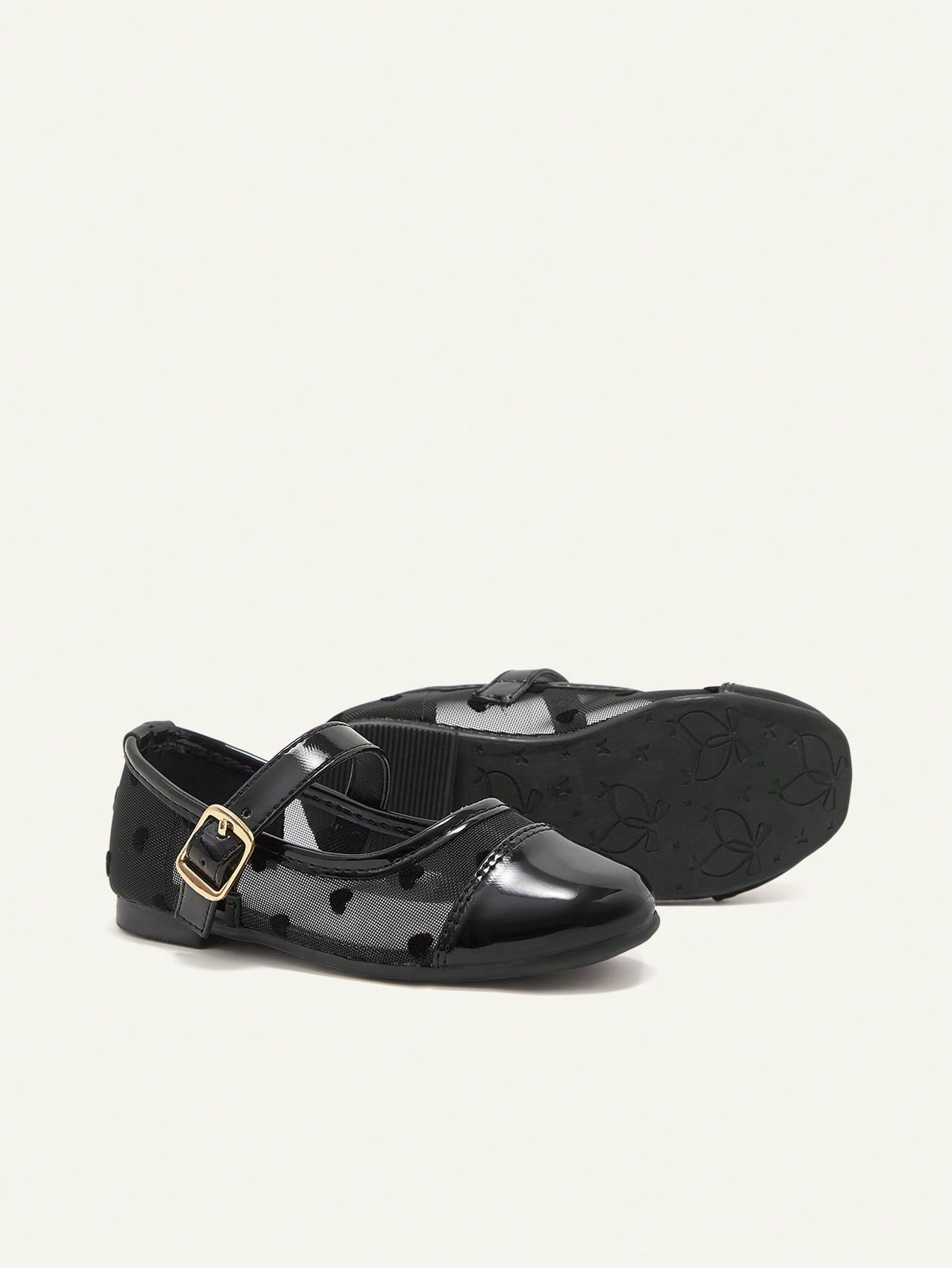 Lace Cute Black Love Versatile Elegant Flat Cute Princess Baby Flats
