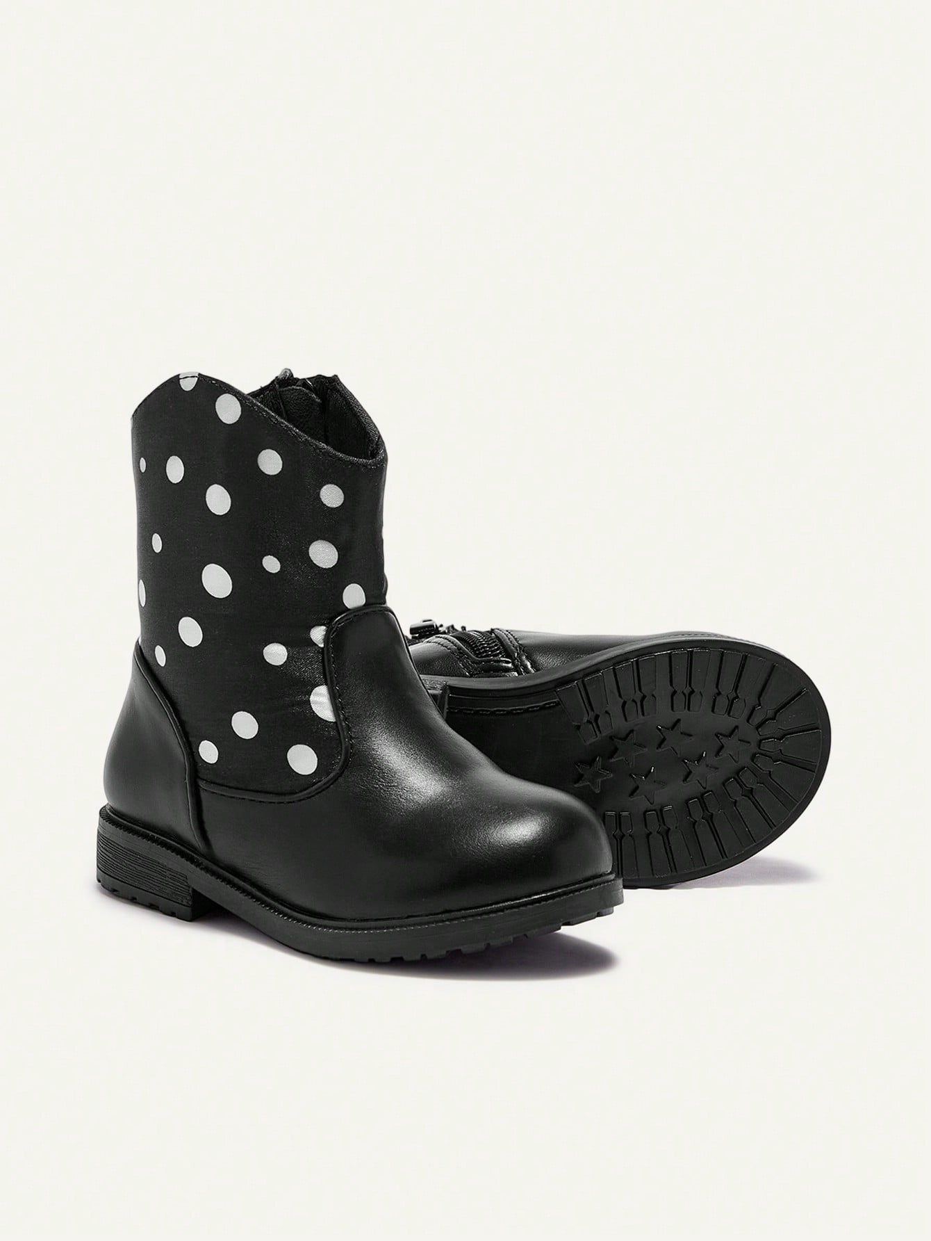 Polka Dot Fun Retro Baby Ankle Boots Western Cowboy Boots