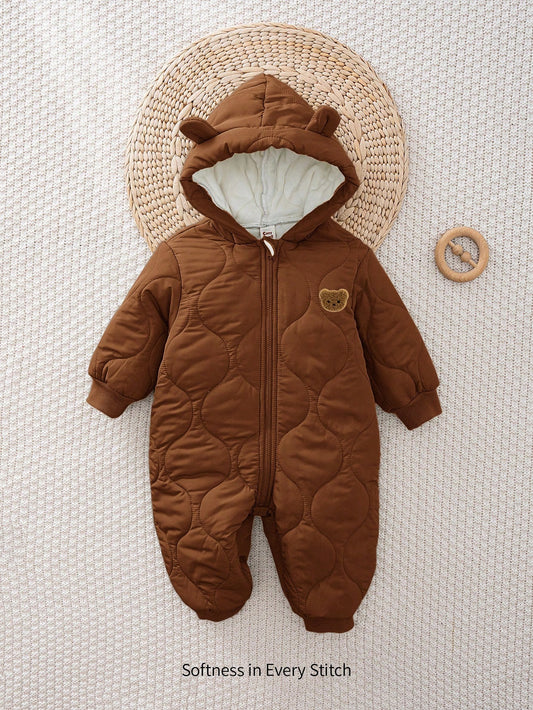 Baby Boy Baby Girl Autumn And Winter Three-Dimensional Ear Hooded