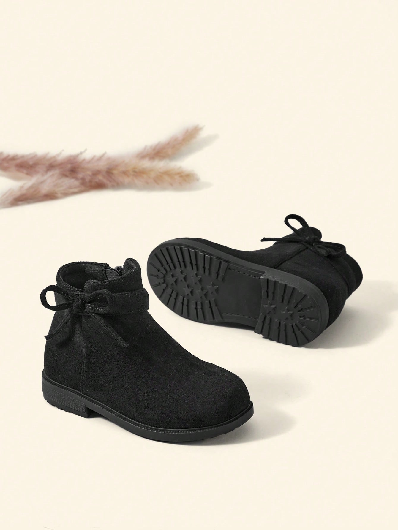 Baby Girls Bow Decor Breathable Fashion Classic Boots For Outdoor
